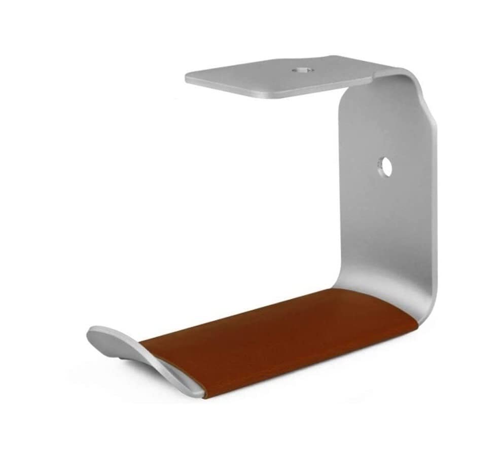 Premium Metal Gaming Headphone Stand - Wall Mount & Desk Display Headset Holder with Hanging Hook for Earphones, Headphones (Silver) | Perfect for Gaming Setups, Home Office & Studio Organization