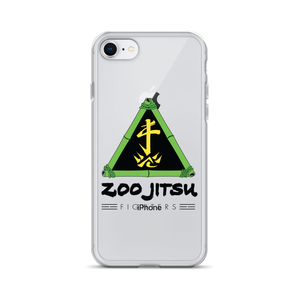 Zoo Jitsu Fighters Logo Clear Protective Case for iPhone 14/13/12/11 Pro Max XR XS - Slim Shockproof Phone Cover with Premium HD Print - Perfect for Martial Arts Fans & Anime Lovers
