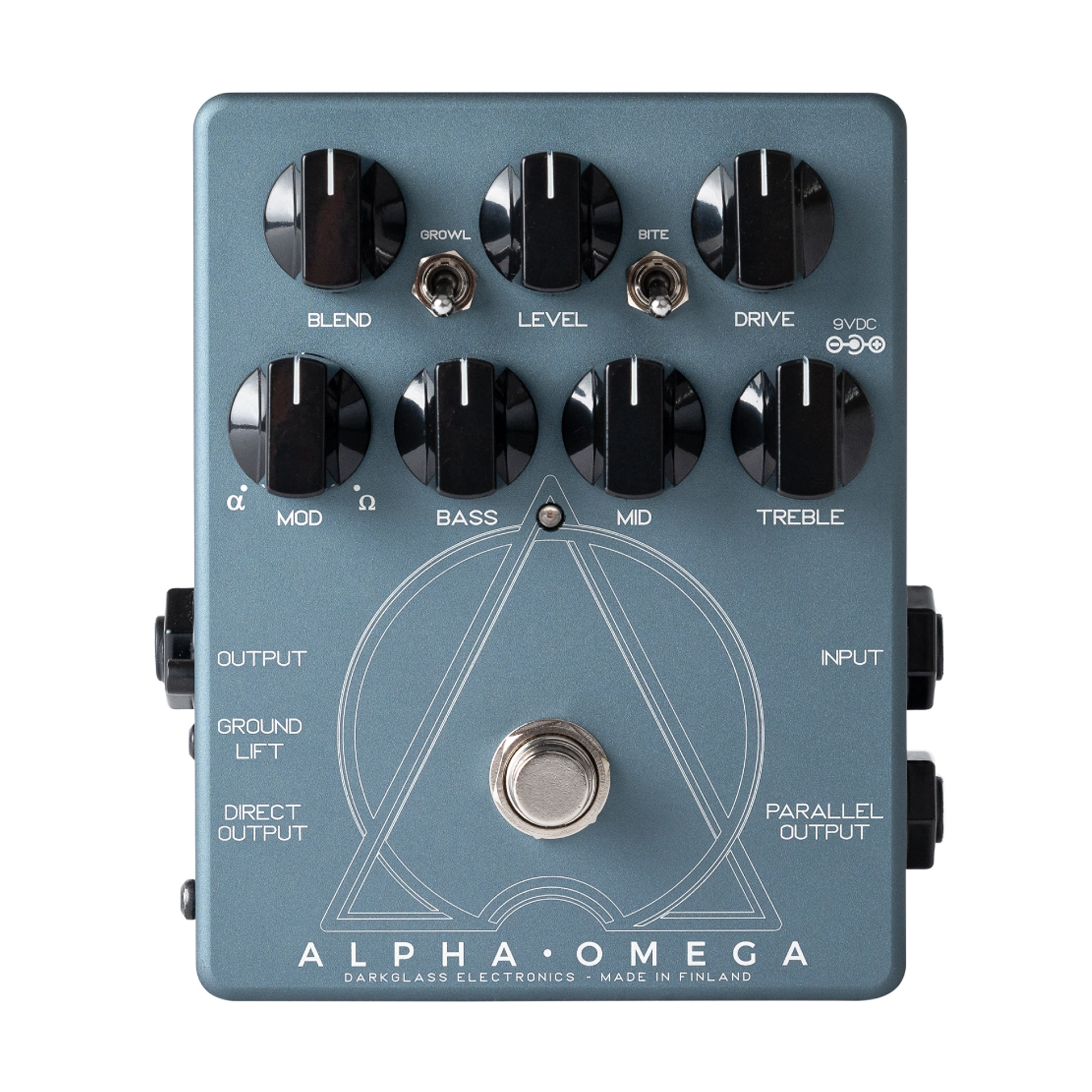Darkglass Alpha Omega Bass Preamp Pedal - High Gain Distortion & EQ for Bass Guitar - Perfect for Recording, Live Performances, and Metal Music