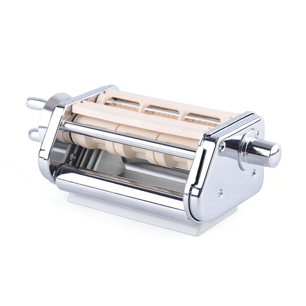 Stainless Steel Ravioli Maker Attachment for Stand Mixer – Includes Filling Scoop – Practical Kitchen Tool – Perfect Gift for Family – Ideal for Homemade Pasta, Italian Cooking & Family Meal Prep