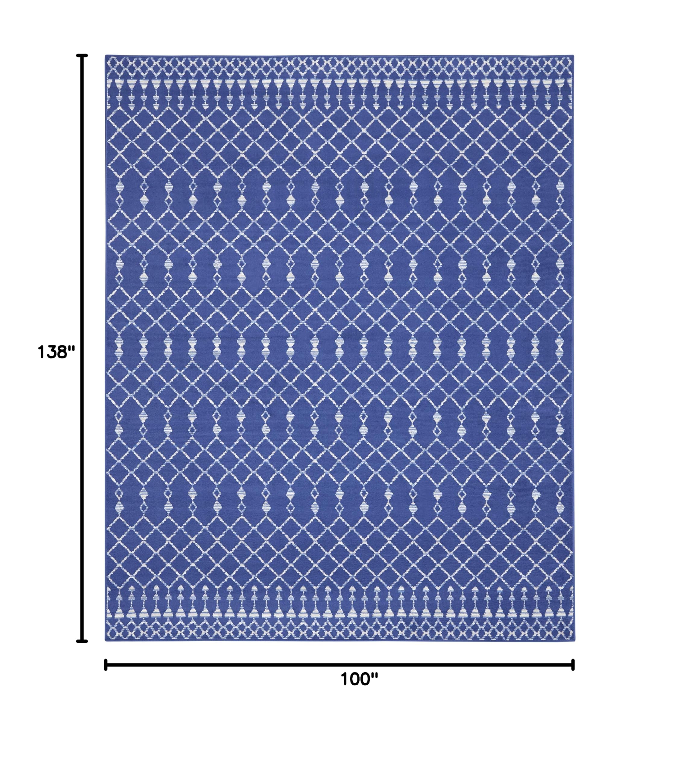 Nourison Whimsicle Moroccan Navy 8'4