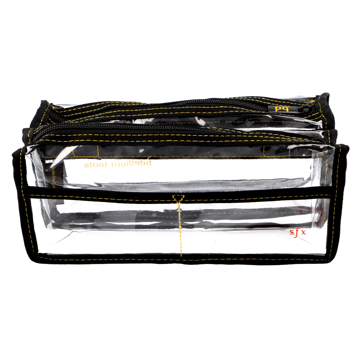 Professional SFX Brush Set 12 PC. with Double Pouch - Perfect for Halloween, Cosplay & Special Effects Makeup