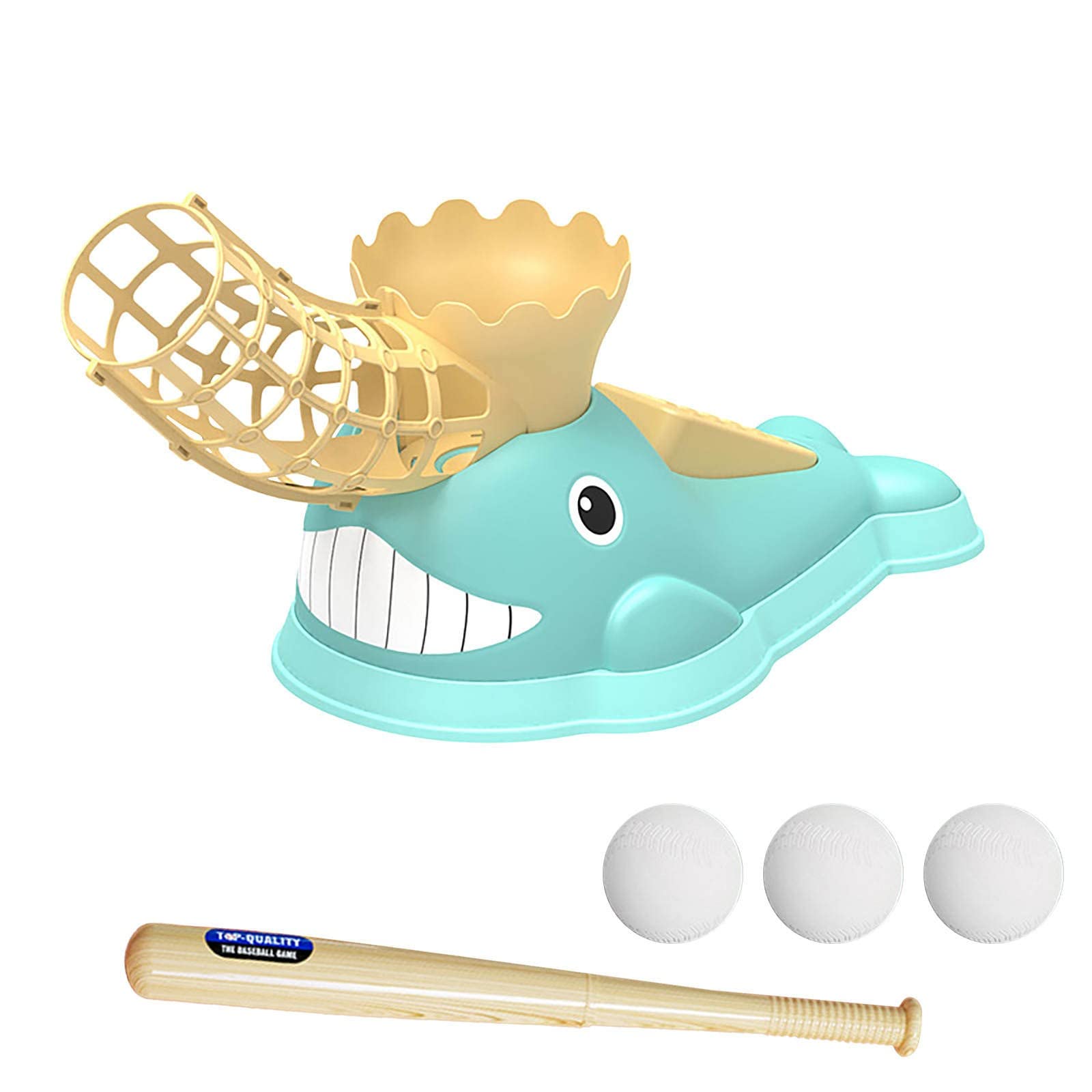 GONEBIN Kids Baseball Pitching Machine - Safe & Durable Indoor/Outdoor Baseball Launcher Toy for Parent-Child Bonding | Perfect for Backyard Practice, Birthday Gifts & Family Sports Activities