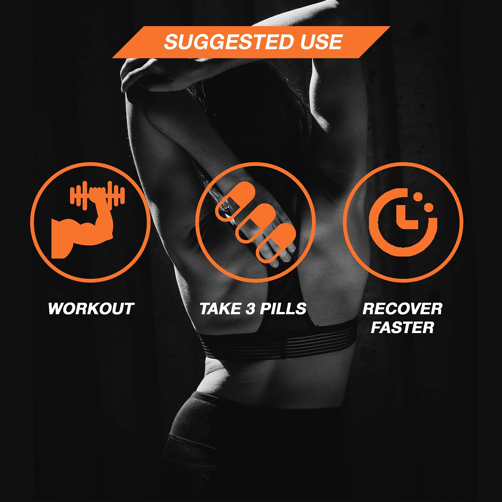 REBAAR BCAA Capsules - Keto Friendly Branched Chain Essential Amino Acids Supplement for Muscle Recovery, Workout Energy & Post Exercise - 90 Tablets - Ideal for Fitness Enthusiasts & Keto Dieters