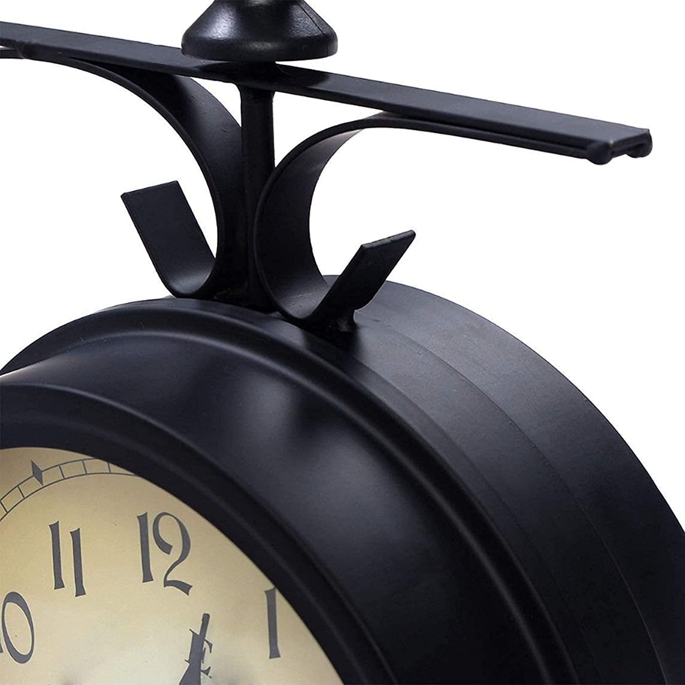 12 Inch Large Silent Non-Ticking Waterproof Wall Clock - Indoor/Outdoor Decorative Clock with Easy-to-Read Numbers for Home, Kitchen, Office, and Garden Decor