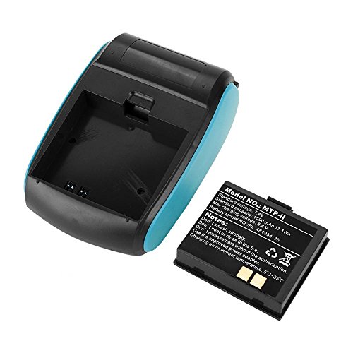 58mm Mini Bluetooth Thermal Receipt Printer - Wireless ESC/POS Compatible for Android & Windows, USB Direct Printing for Retail, Restaurants & POS Systems (Blue)