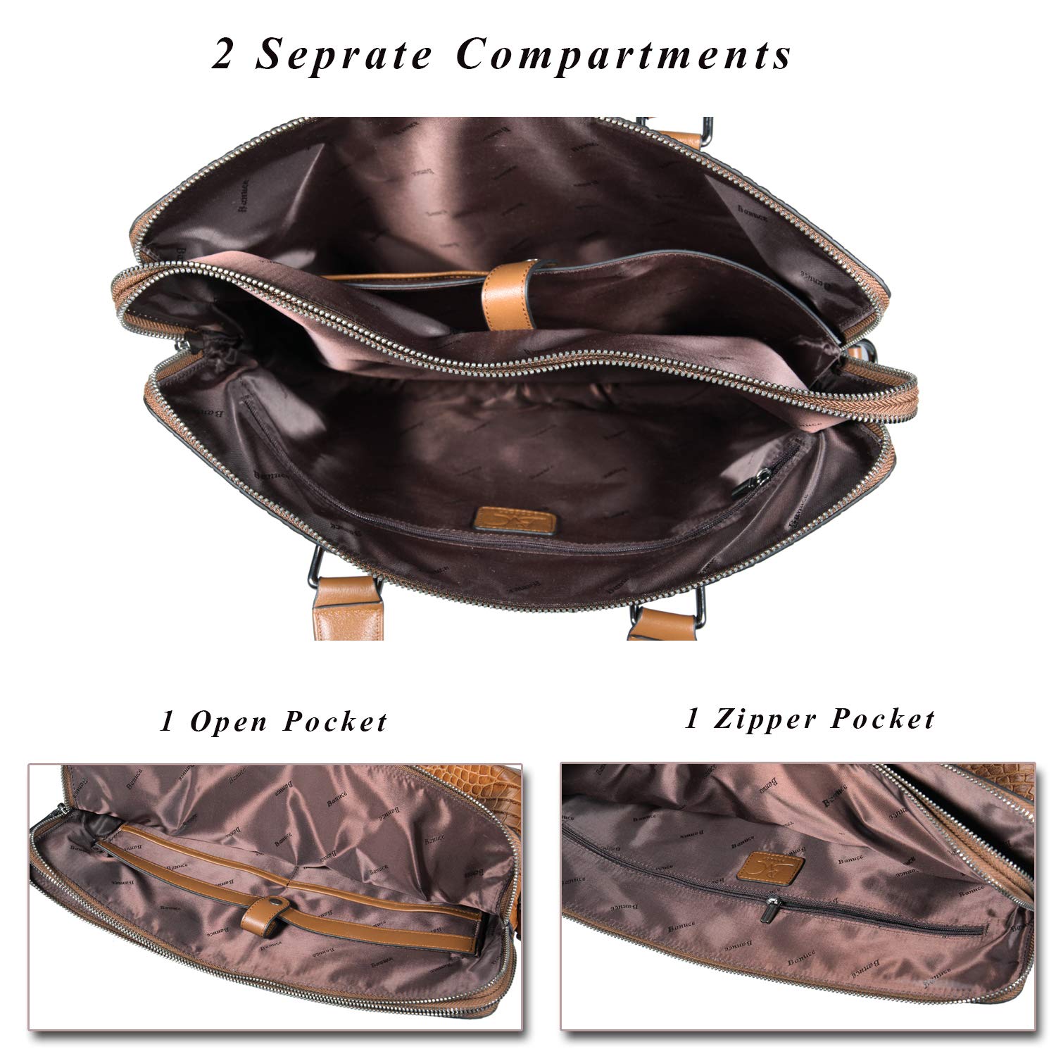 Banuce Genuine Leather Messenger Bag for Men - Small Black Crossbody Shoulder Bag - Fits 9.7 Inch iPad - Perfect for Work, Travel & Daily Commute