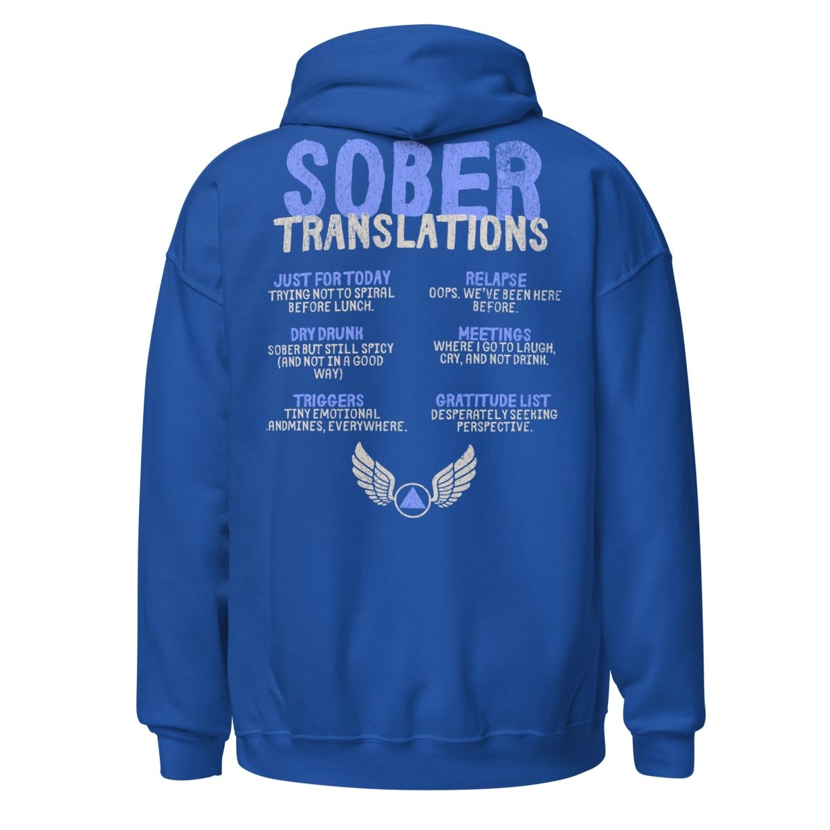 Sober Translations Vol. 2 Reimagined - Classic Recovery Hoodie for Men & Women | Comfortable Addiction Recovery Apparel | Perfect for AA Meetings, Sober Living & Everyday Wear