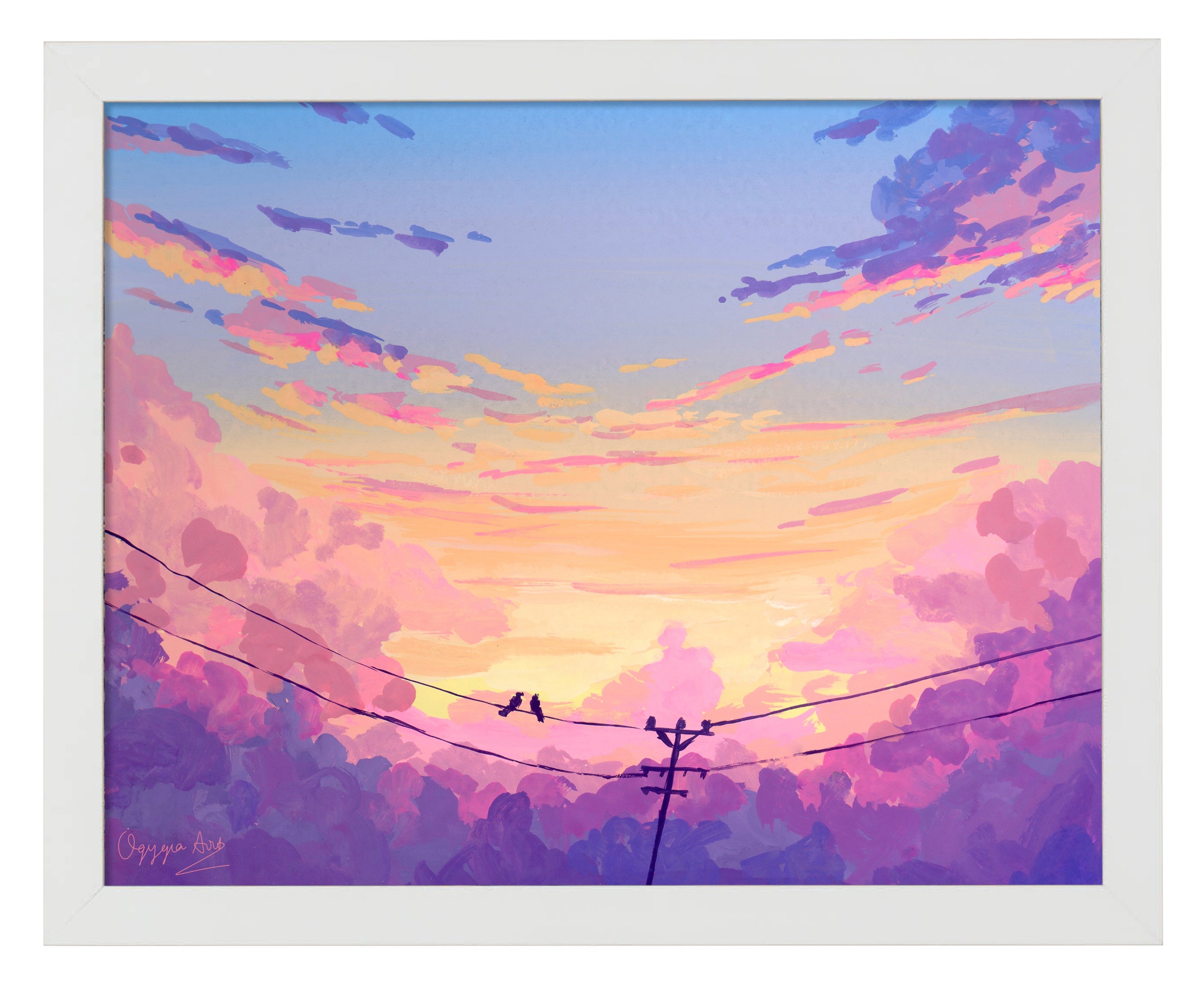 Calm Morning Art Prints - Serene Landscape Wall Decor for Living Room, Bedroom & Office - Perfect for Home & Office Decor