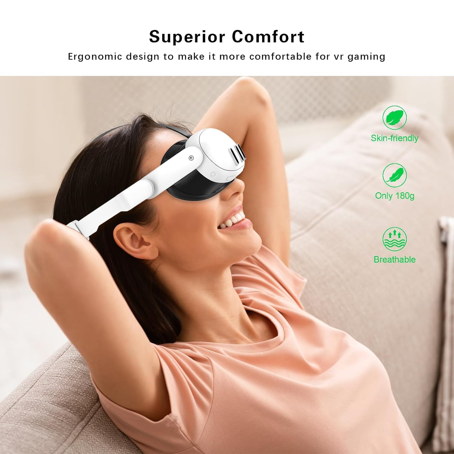 Meta Oculus Quest 3 Head Strap - Adjustable Elite Strap for Enhanced VR Comfort & Support | Perfect for Gaming, Fitness, and Virtual Reality Experiences