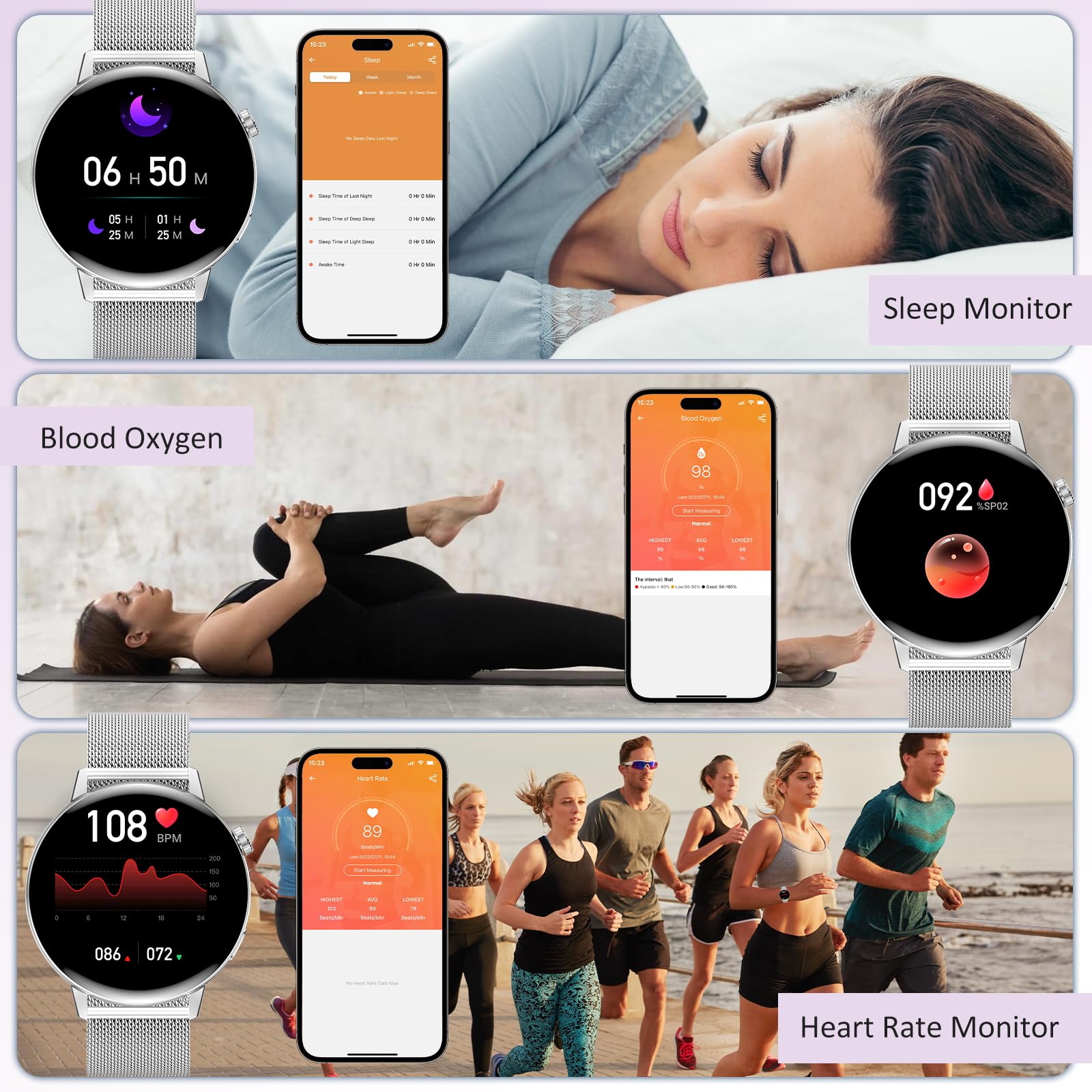 Smart Watch for Men & Women - 1.32
