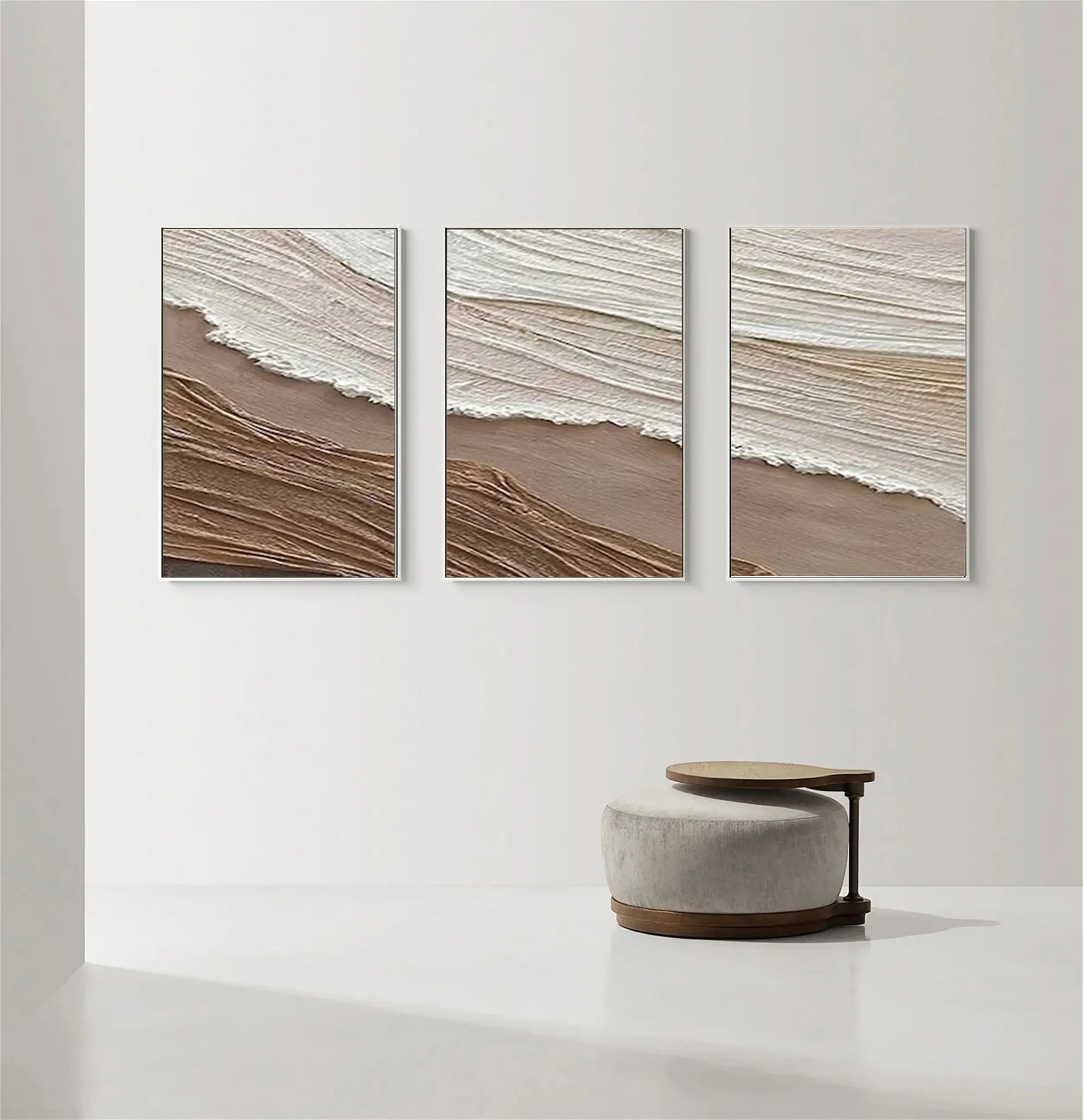 Ocean and Sky Painting Set of 3 - Coastal Wall Art Decor for Living Room, Bedroom, or Office - Beautiful Seascape Canvas Prints - #OS 142