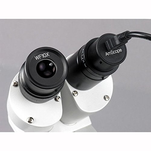 2.0 MP USB Digital Microscope Camera for PC & Mac - Still & Live Video Imaging with Calibration Kit - Perfect for Electronics Repair, Coin Collecting, and Science Education