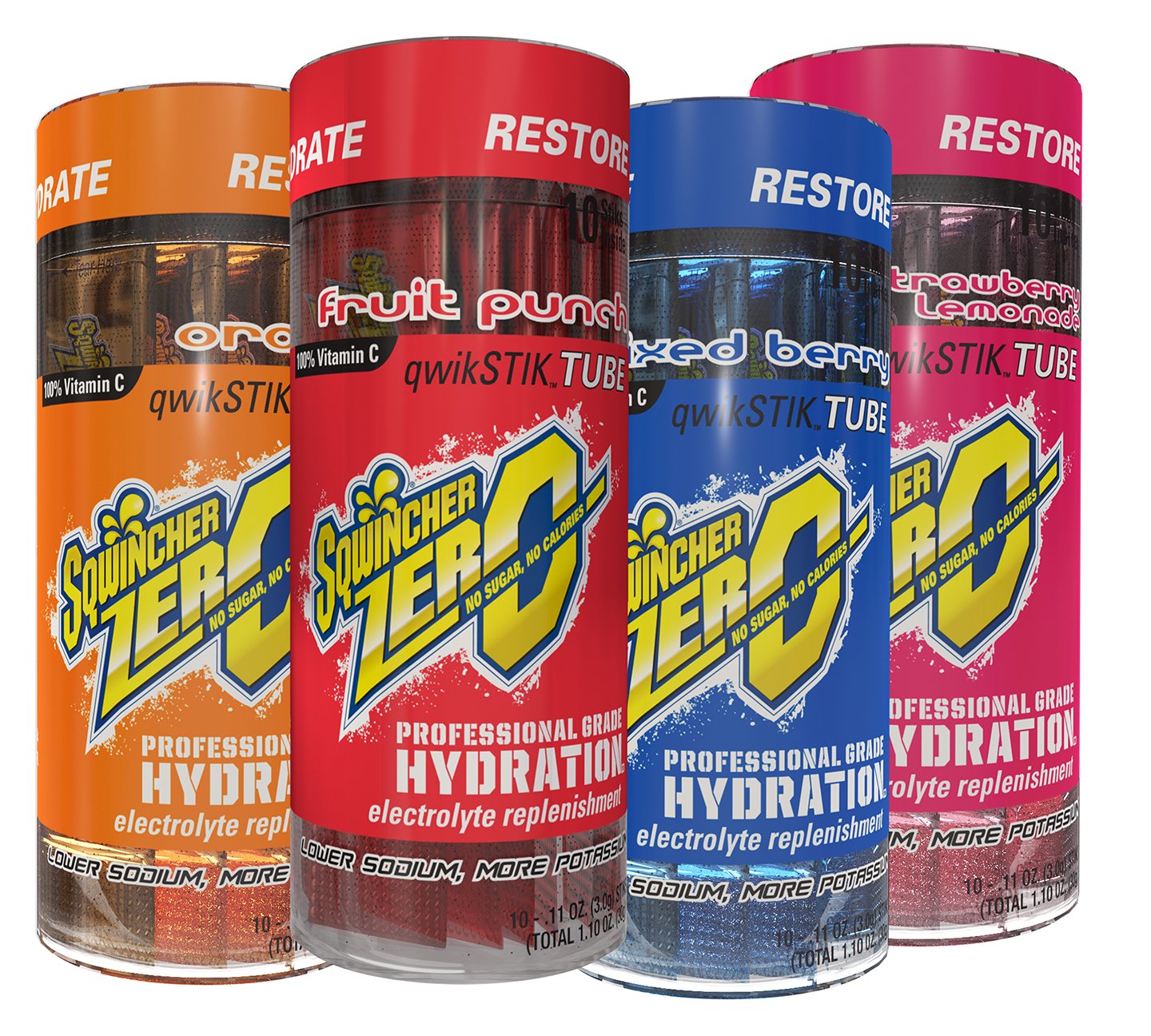 Sqwincher Zero Qwik Stik Sugar Free Electrolyte Powder Sticks - Variety Pack (200 Count) + Lemon Lime (50 Count) - Hydration for Sports, Workouts & Outdoor Activities