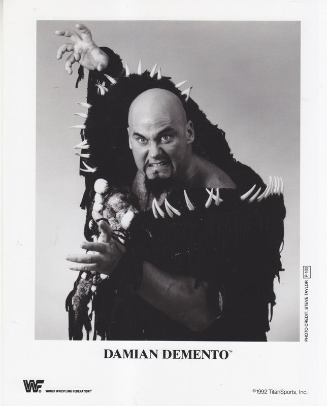 1992 Damian Demento P103 B/W Wrestling Trading Card - Rare Vintage Collectible for WWE Fans & Card Enthusiasts | Perfect for Display, Trading & Nostalgic Collections
