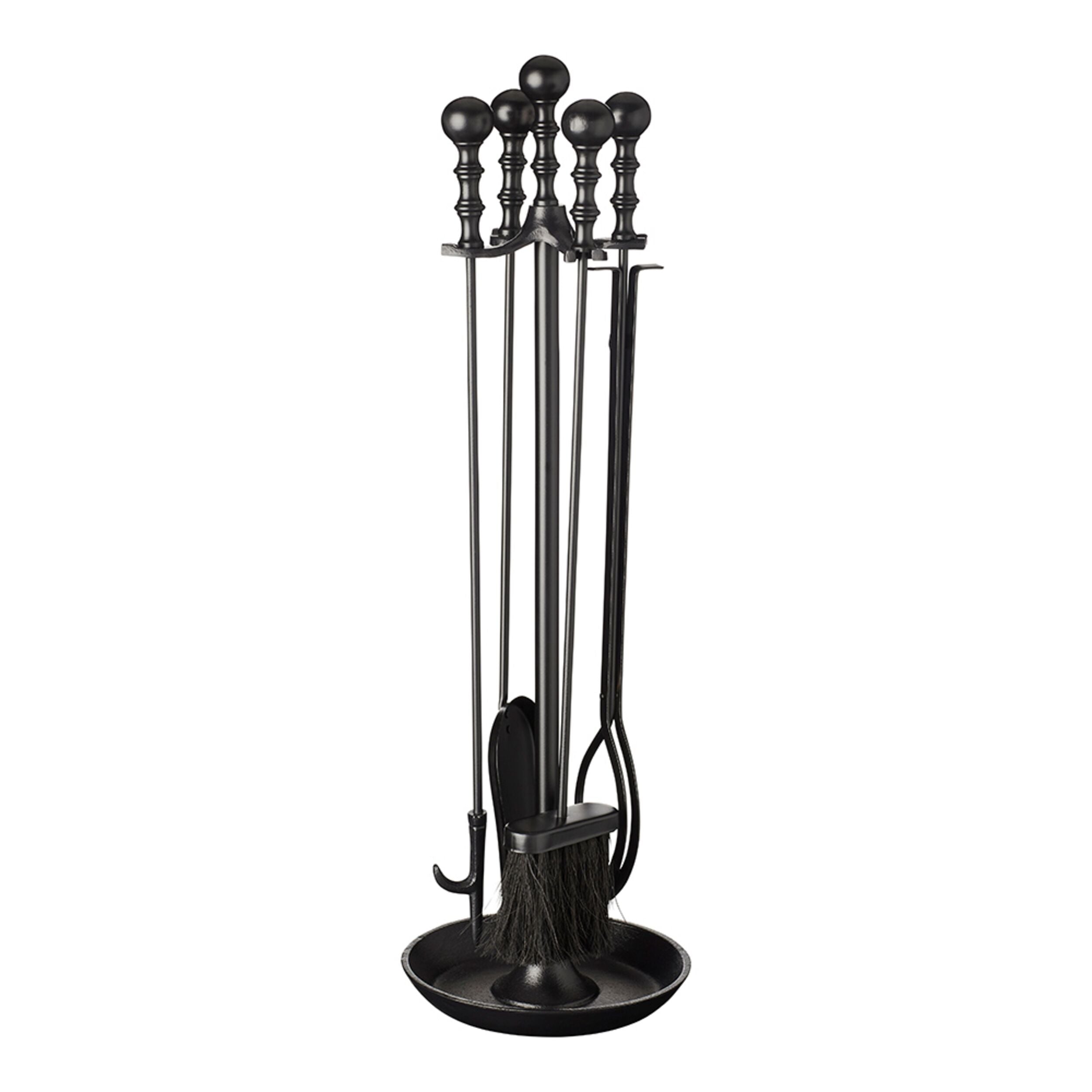 Abla 76cm Fire Tool Set - Heavy Duty Fireplace Poker, Shovel & Brush for Wood Stove, Fire Pit & Camping - Perfect for Outdoor & Indoor Fireplace Maintenance