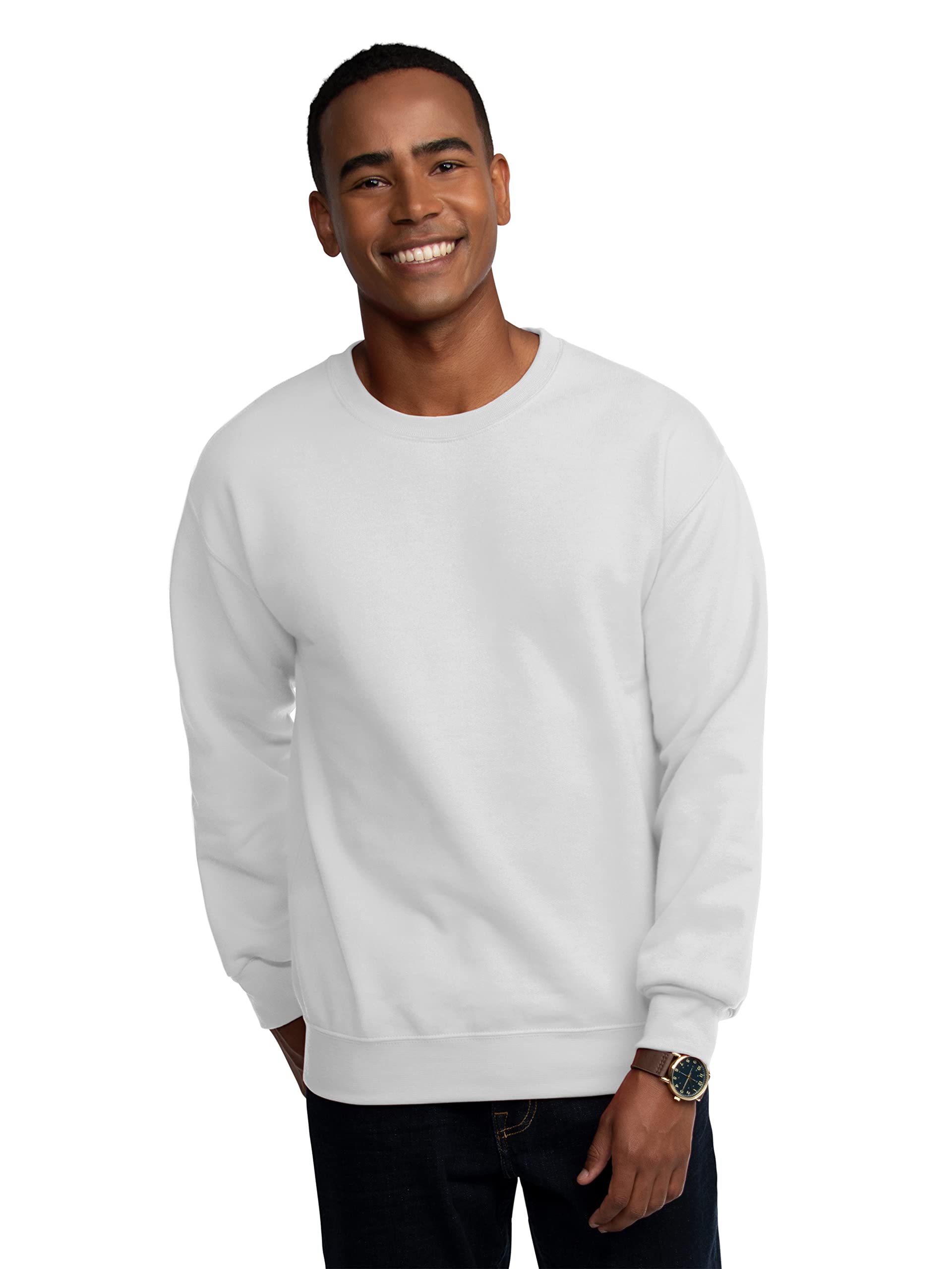 Fruit of the Loom Men's Moisture Wicking Eversoft Fleece Sweatshirt - Soft Comfort Pullover Hoodie for Casual Wear, Gym & Outdoor Activities