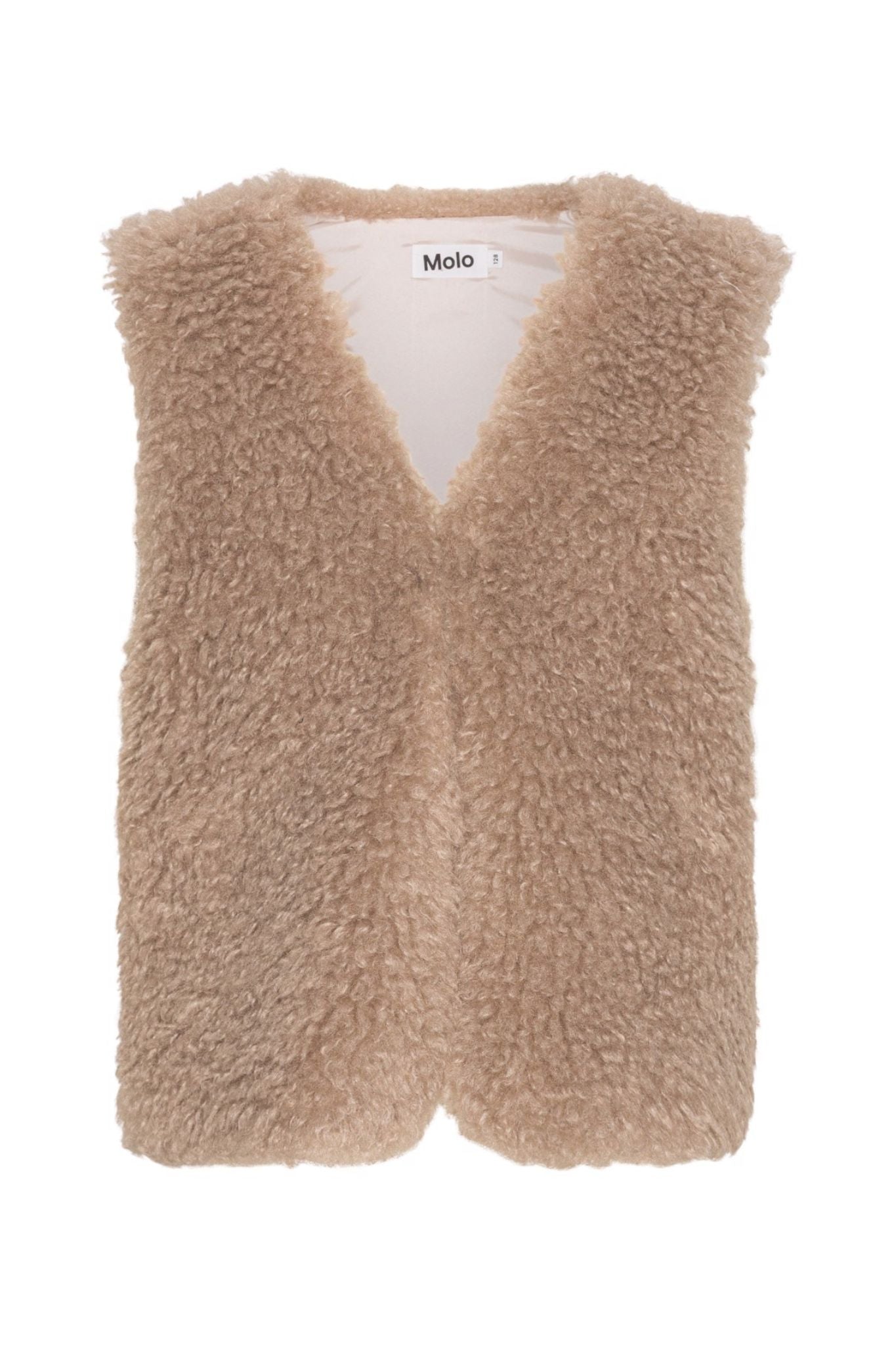 Hatcha Rosie Sand Faux Fur Vest for Girls - Cozy Winter Fashion Outerwear for School, Parties & Outdoor Activities