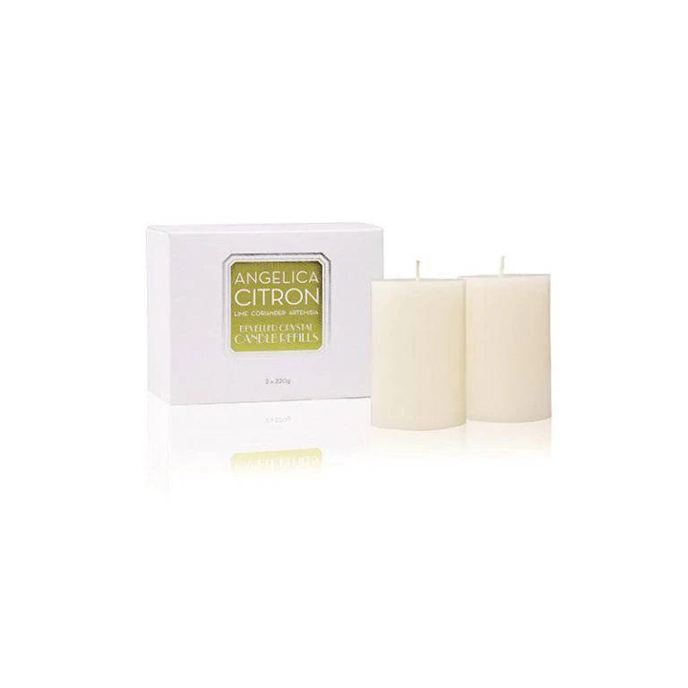 Abode Aroma Angelica Citron 220g Candle Refill - Premium Scented Wax for Home, Office & Spa Relaxation