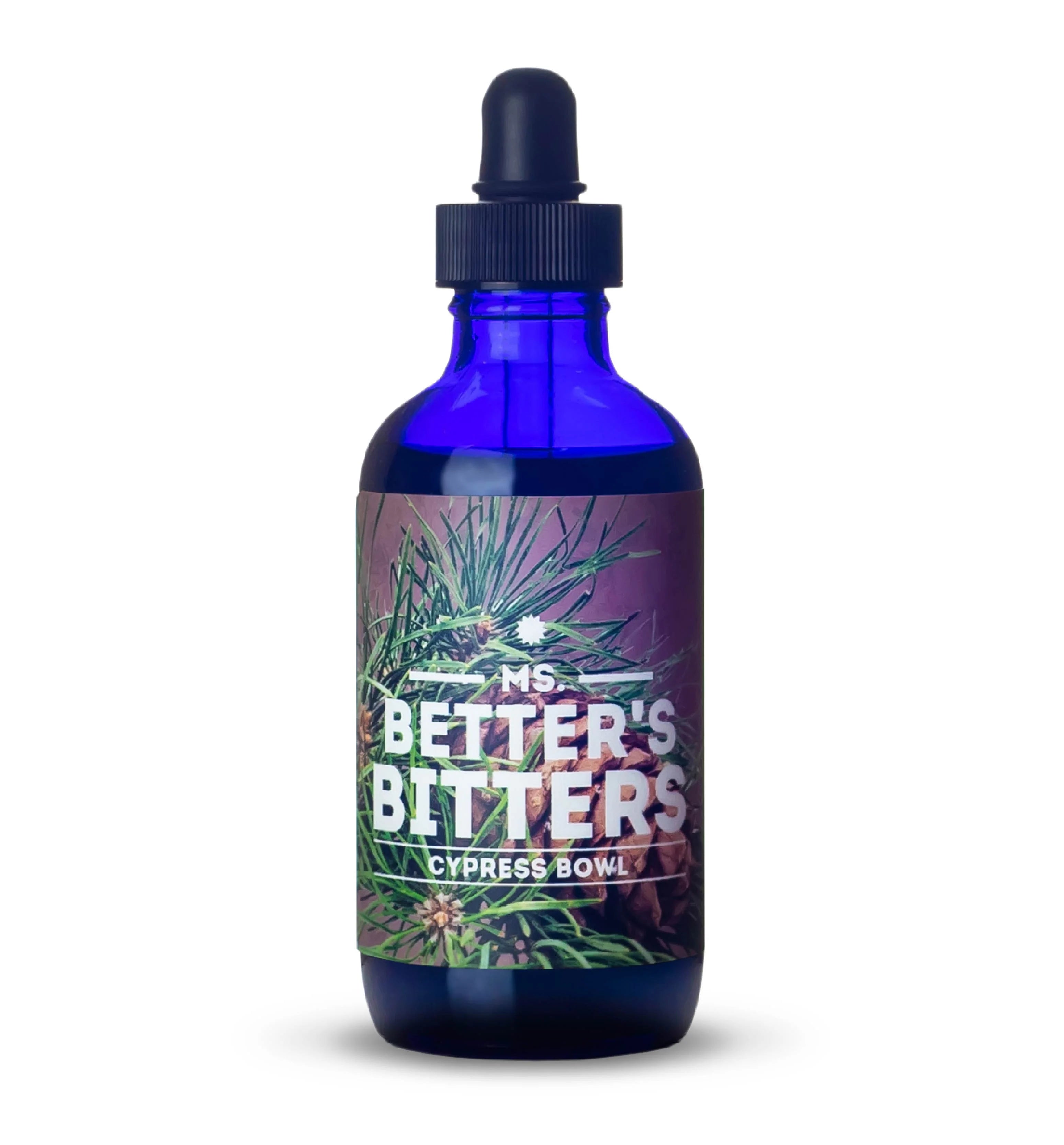 MS. BETTER'S BITTERS Cypress Bowl - 4oz Premium Cocktail Bitters for Mixology, Craft Cocktails & Home Bar Essentials | Perfect for Old Fashioned, Manhattan & Whiskey Drinks