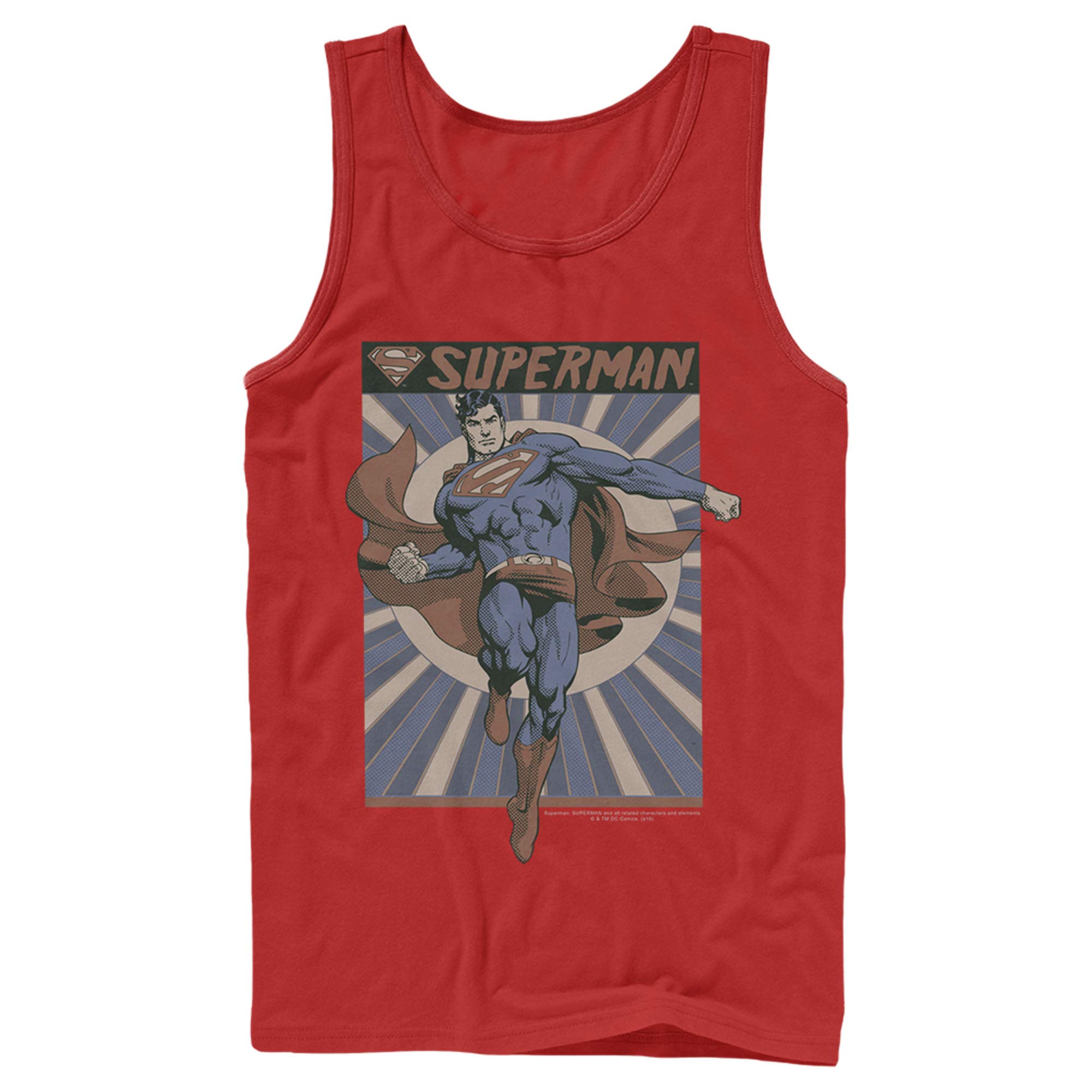 Superman Classic Hero Pose Men's Tank Top - Comfortable & Stylish Graphic Tee for Cosplay, Comic Con & Casual Wear