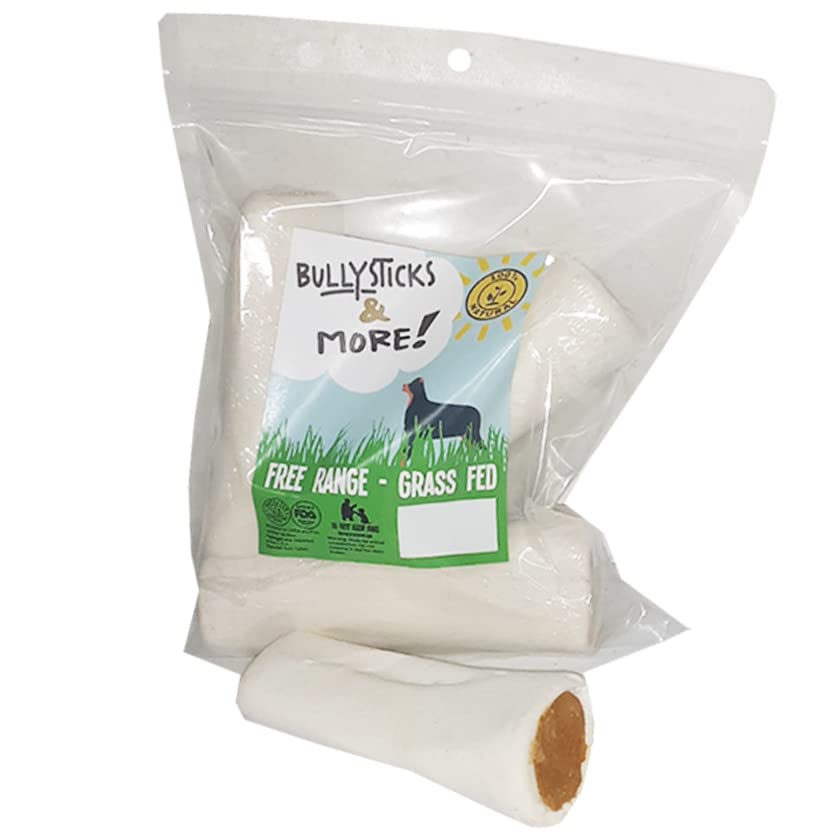 Long-Lasting Peanut Butter, Bacon & Cheese Stuffed Dog Bones - Durable Filled Bones for Dogs - Perfect for Chewing, Training & Dental Health
