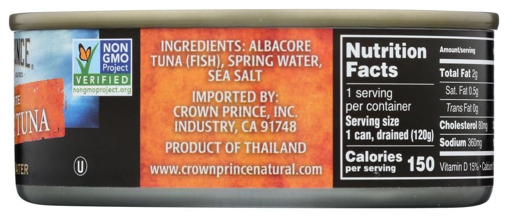 Premium Albacore Tuna in Water - 48 Pack of 5oz Cans | Wild Caught, High Protein, No Salt Added | Perfect for Salads, Sandwiches & Meal Prep