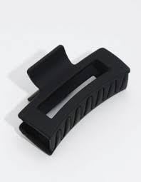 Aliba Collection Large Hair Clips for Women & Girls – 4.2'' Matte Rectangle Hair Clips for Thick Hair, Non-Slip Hair Clutch Jaw Clips, Hair Clamps for Thick Hair (Black & White) – Perfect for Updos, Ponytails & Everyday Styling