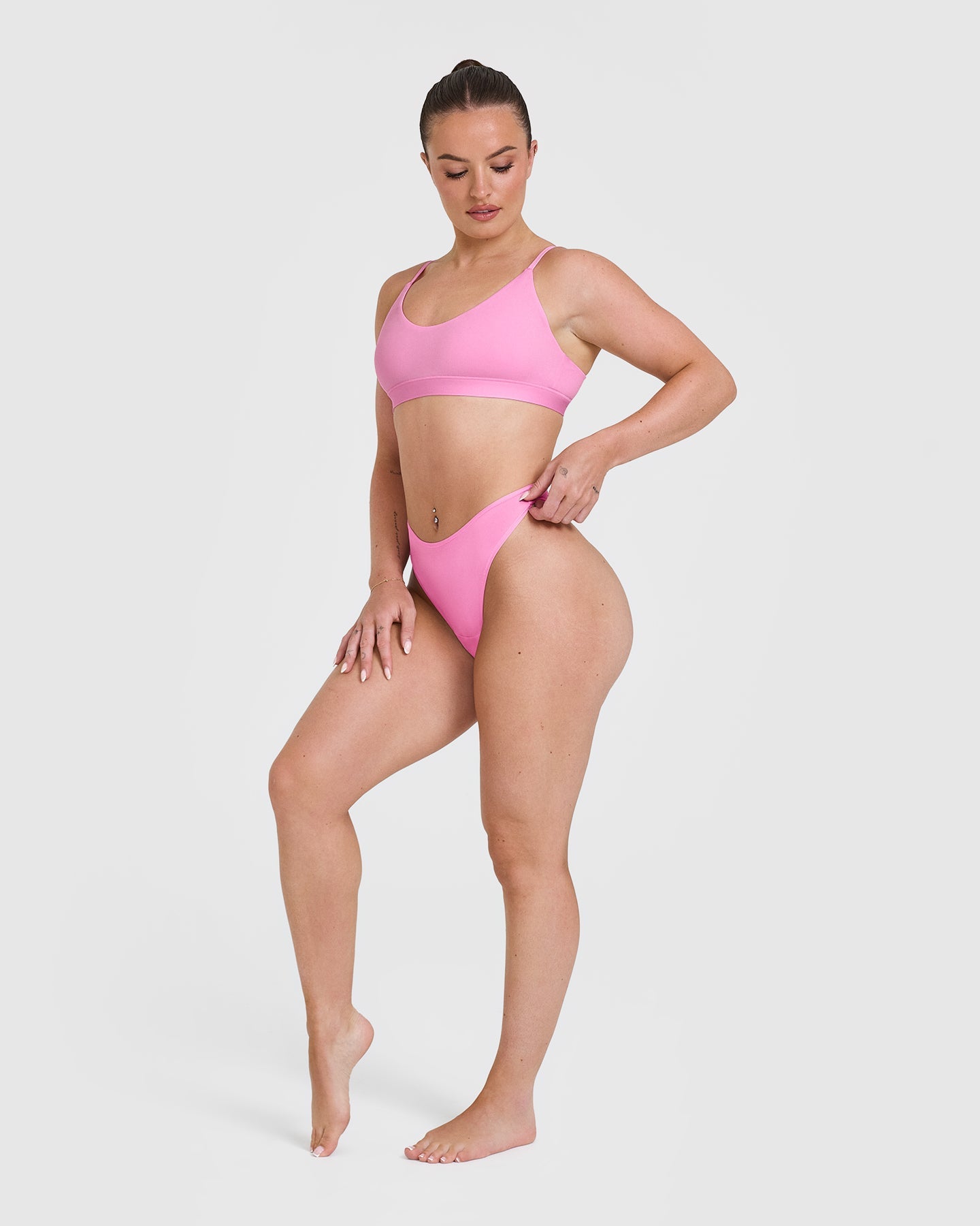 Silhouette Thong for Women - Seamless Comfort in Power Pink | Perfect for Yoga, Workout & Everyday Wear