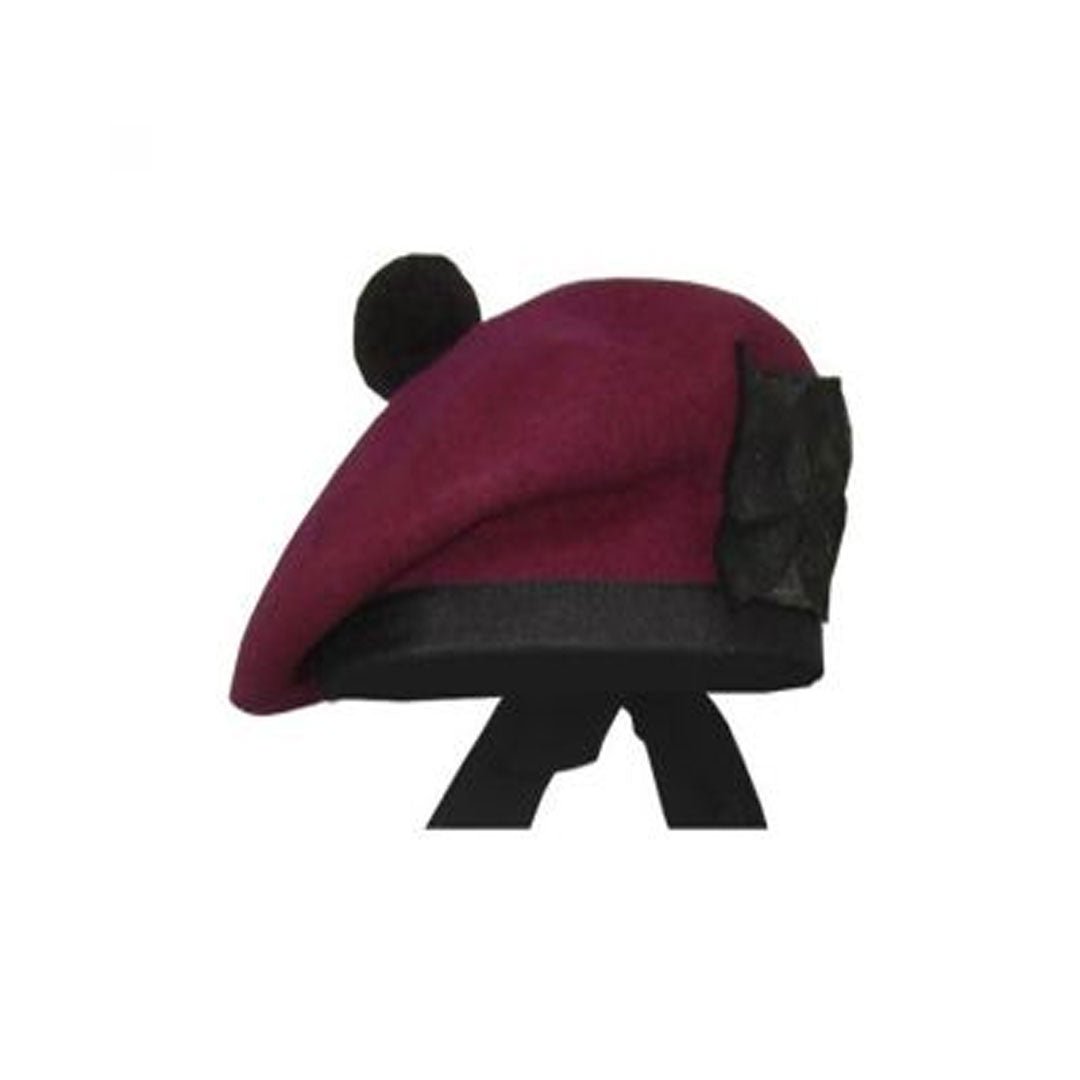 Stylish Airborne Maroon Balmoral Hat for Men & Women | Classic Scottish Beret for Outdoor, Casual & Formal Wear | Perfect for Weddings, Parties & Daily Fashion