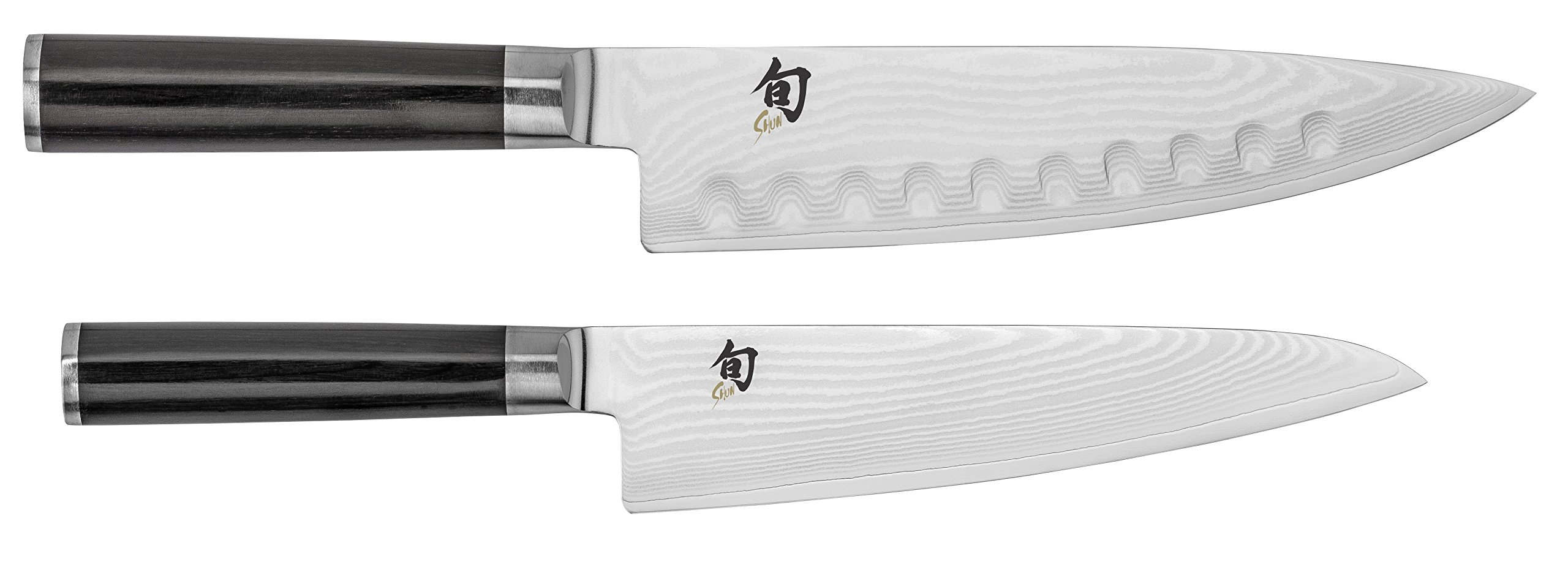 Shun DMS0212 Classic 2-Piece Knife Set - Premium Japanese Kitchen Knives for Chefs & Home Cooking - Perfect for Slicing, Dicing & Food Prep