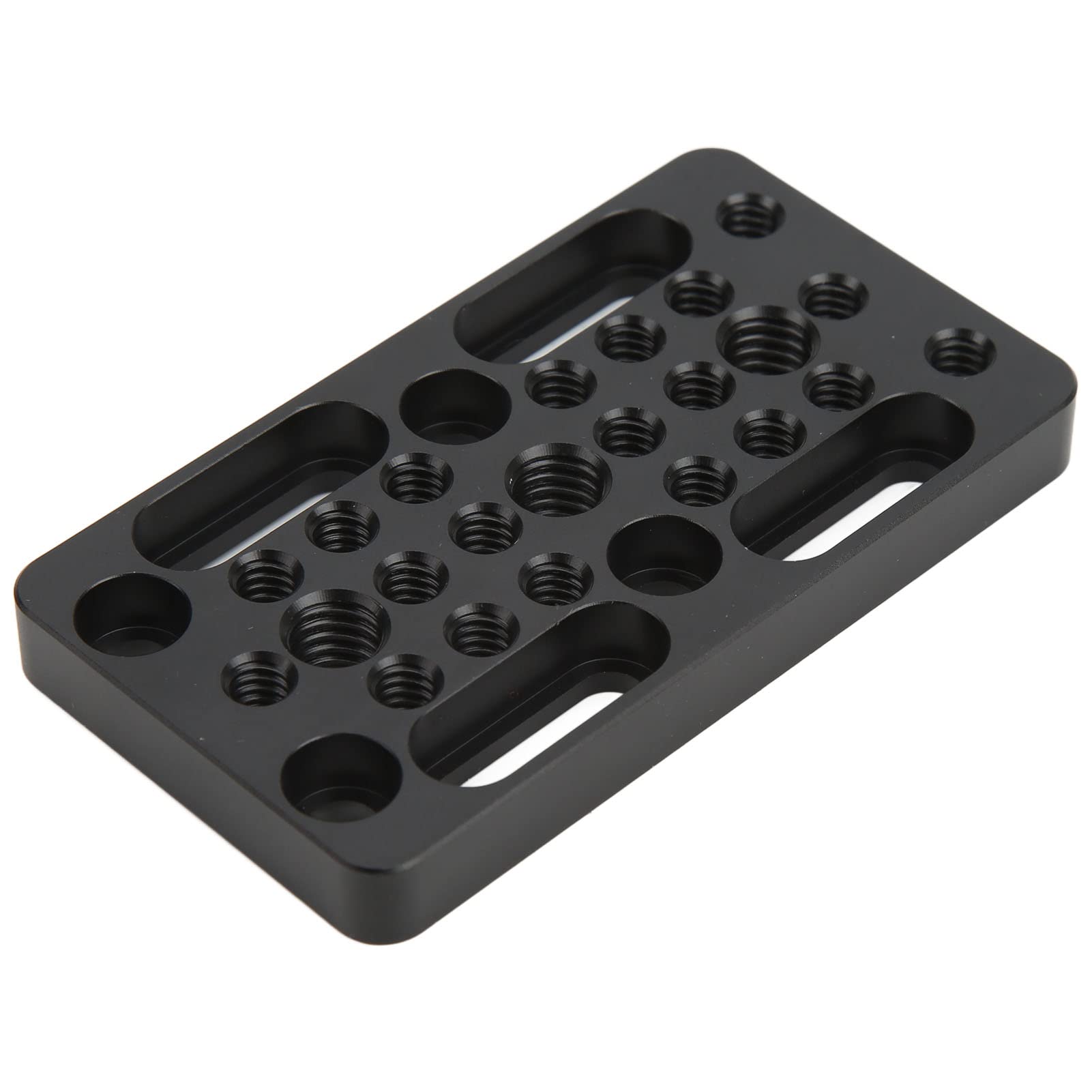 Kadimendium Camera Cheese Plate - CNC Machined Aluminum Camera Switching Plate with Hollow Design & Anodized Finish for DSLR Cage - Perfect for Film Rig, Vlogging & Studio Photography