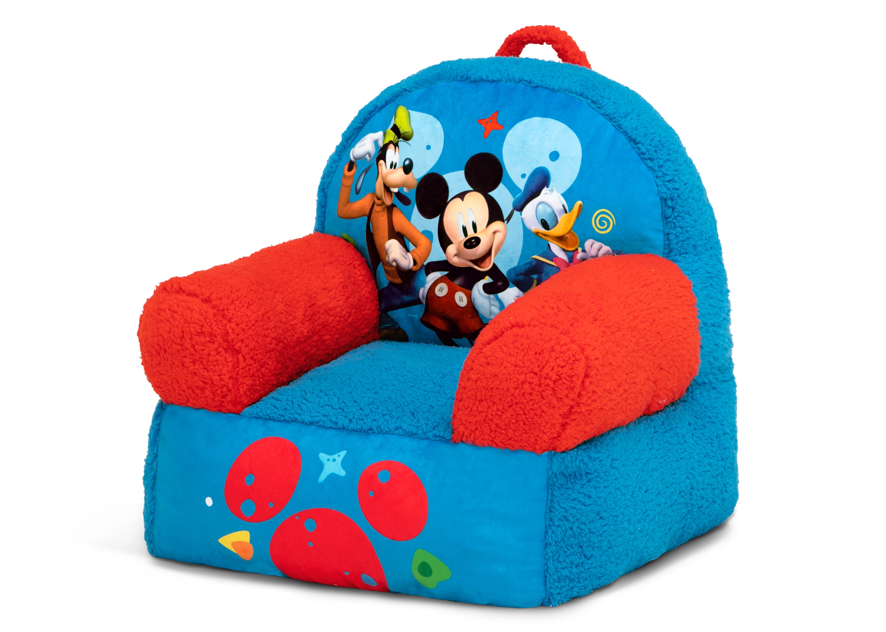Disney Mickey Mouse Plush Cozee Buddy Chair - Soft & Comfortable Kids Chair for Playroom, Bedroom, or Nursery Decor
