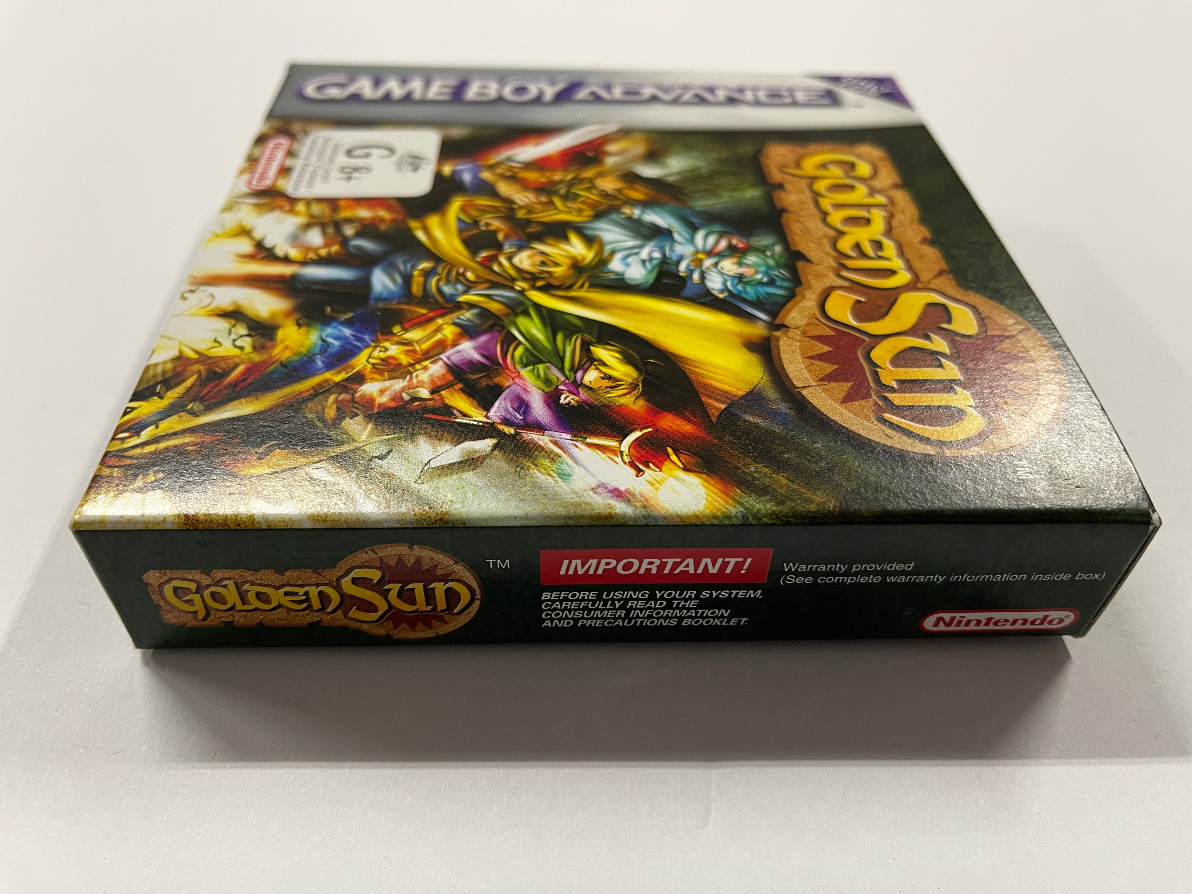 Golden Sun Complete In Box - Classic GBA Game for Nintendo Fans - Perfect for Collectors & Retro Gaming Enthusiasts