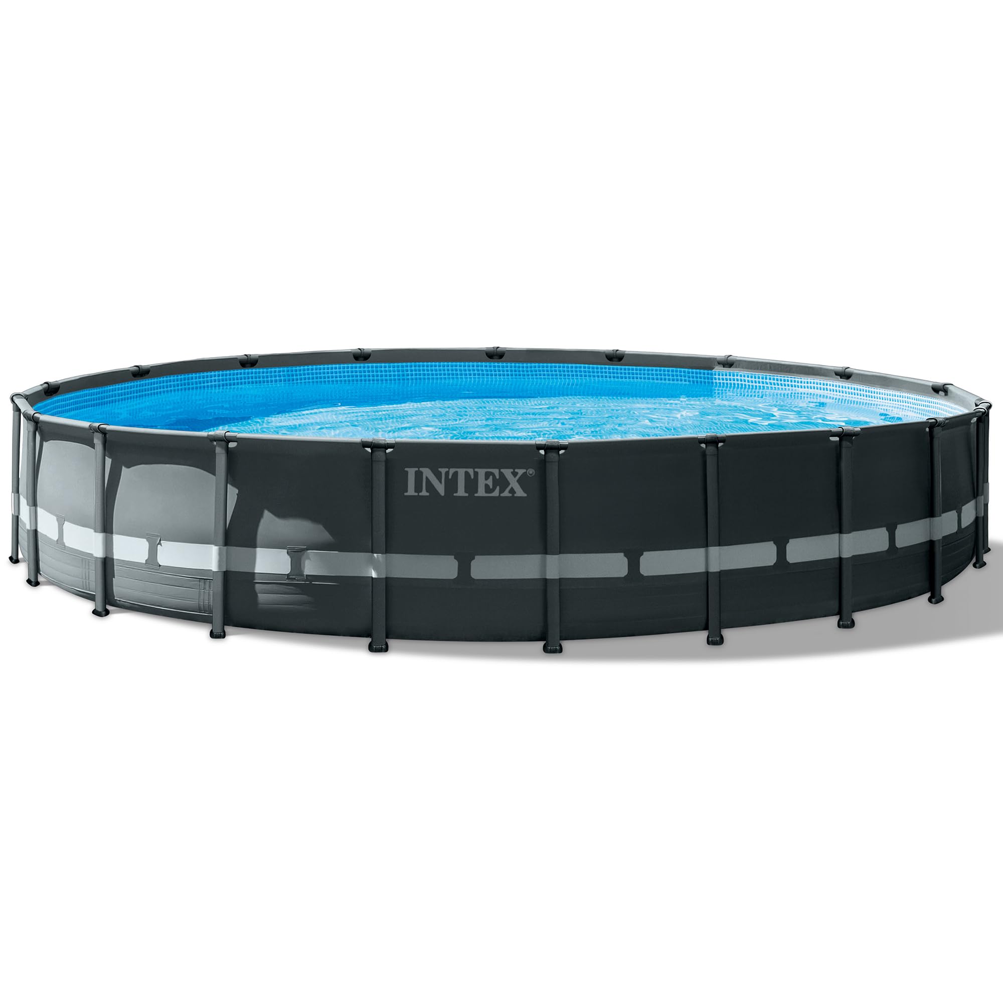 Intex Ultra XTR Frame Pool Set - 22' x 48'' Above Ground Swimming Pool | Puncture & Rust Resistant | Includes Sand Pump Filter, Ladder, Cover & Ground Cloth | Perfect for Backyard, Family Gatherings & Summer Fun