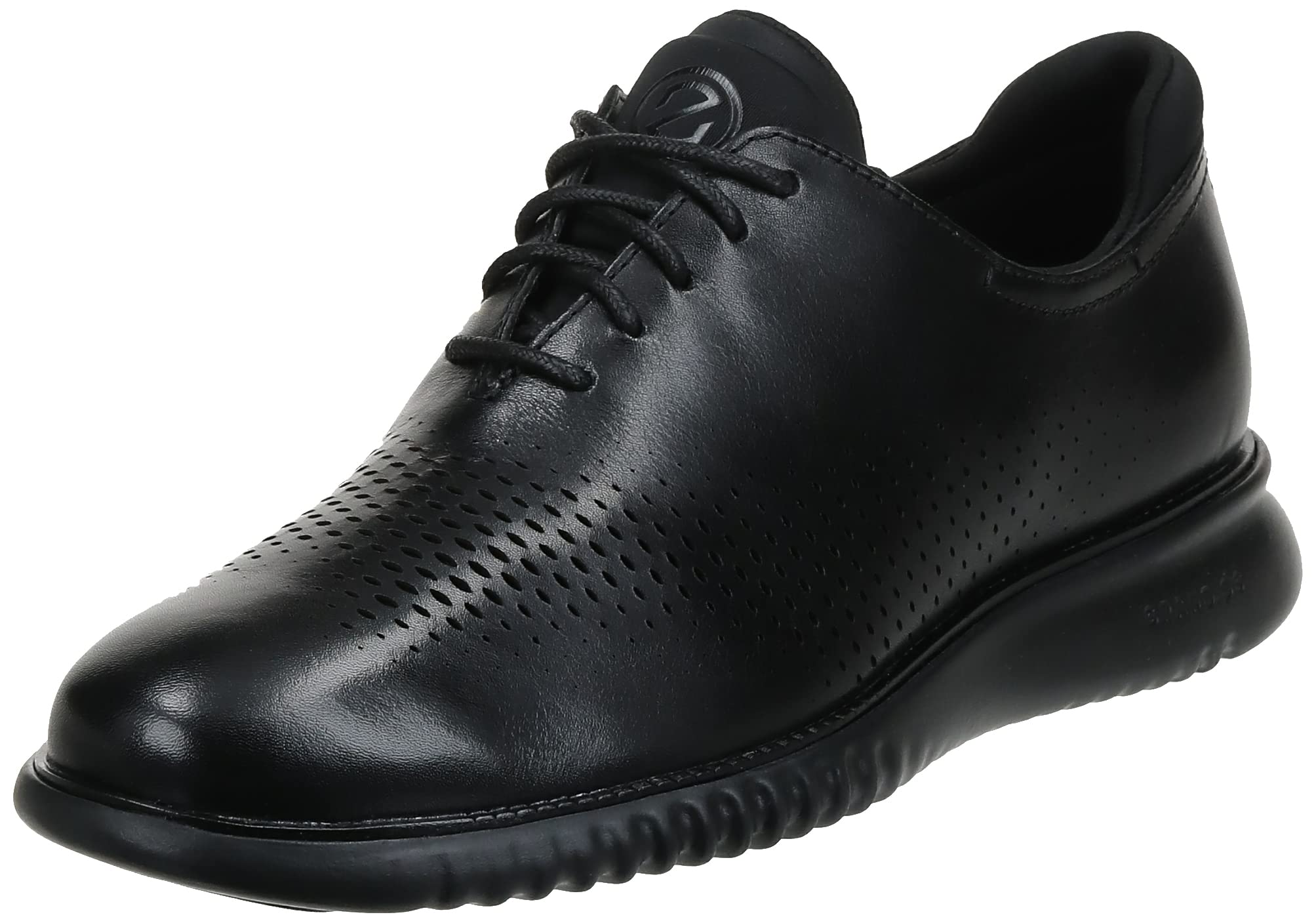 Cole Haan Men's 2.Zerogrand Lined Laser Oxford Casual Shoes - Black | Lightweight & Comfortable Walking Shoes for Work, Travel & Everyday Wear