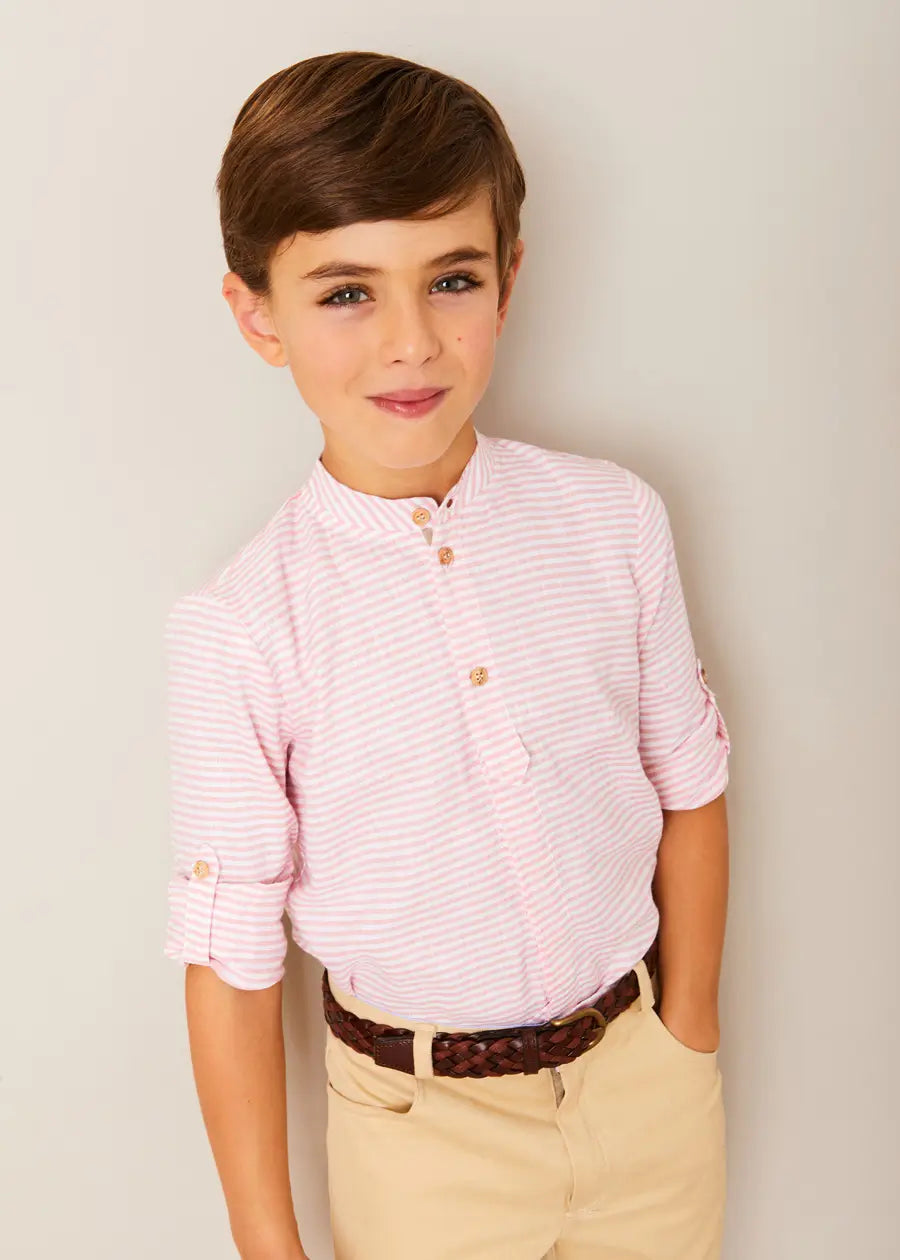 Stylish Hertford Striped Shirt for Boys - Trendy Casual Wear for School, Playdates & Family Outings
