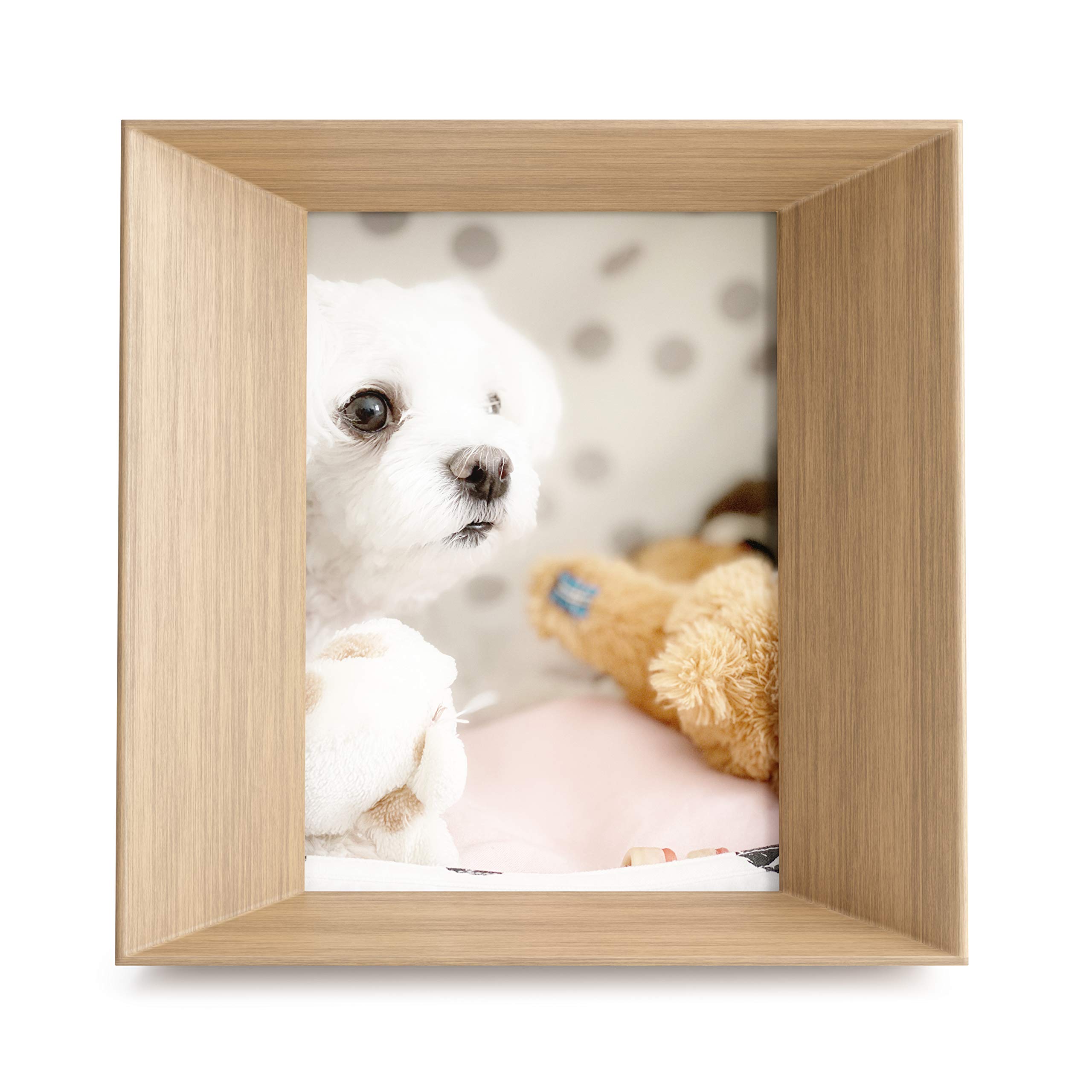 Umbra Lookout 5x7 Picture Frame - Natural Wood Photo Frame for Wall or Tabletop Display - Perfect for Home Decor, Office, and Gifts