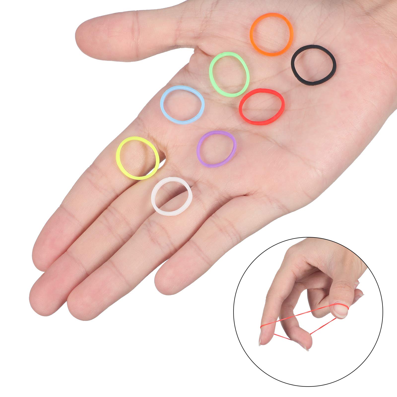 2000 Pack Mini Rubber Bands - Soft Elastic Hair Ties for Braiding, Wedding & Hairstyling (10 Colors) - Perfect for DIY Hair Accessories, Salon Use & Party Hairstyles