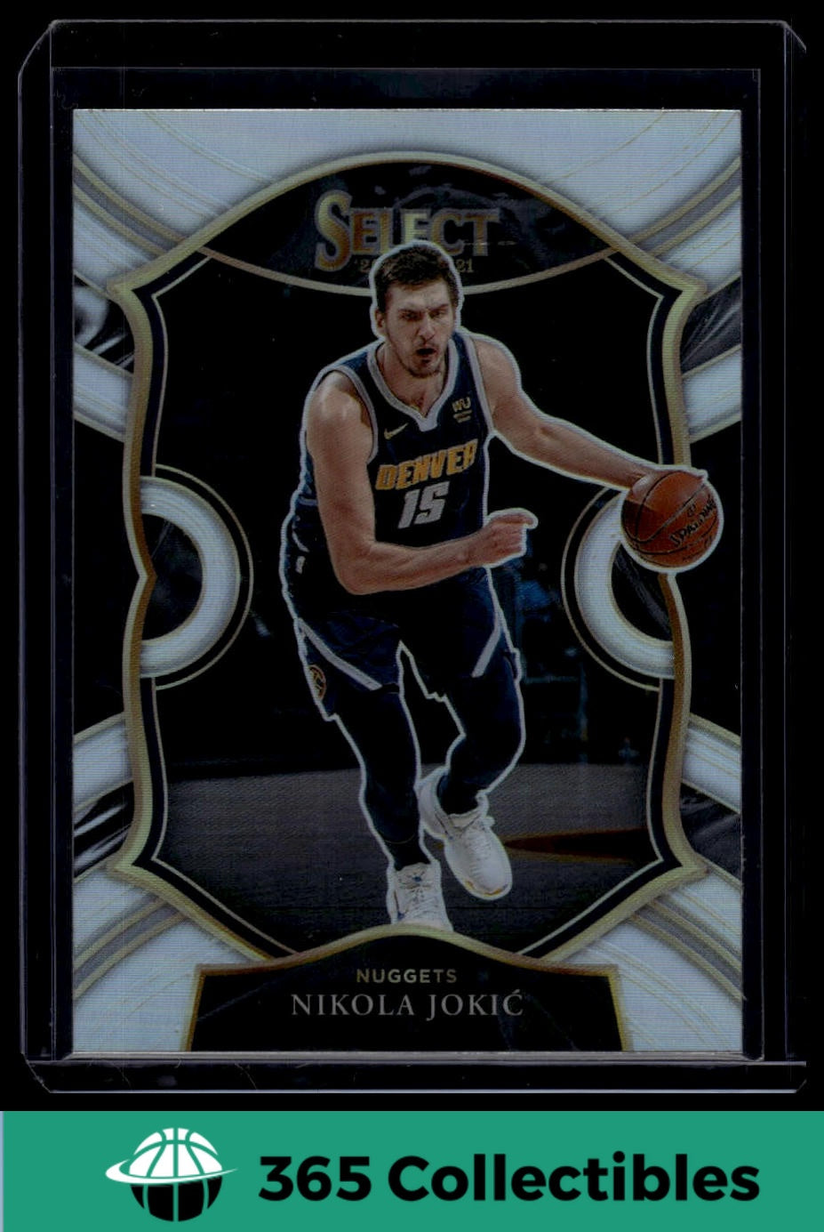 2020-21 Panini Select Nikola Jokic Green White Purple #58 Basketball Card - Denver Nuggets NBA Collectible for Sports Fans & Memorabilia Enthusiasts (Perfect for Display, Trading, and Investment)