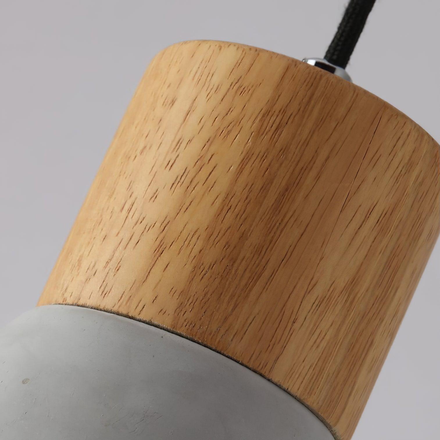 Andenon Modern Cement Pendant Light - Industrial Style Hanging Lamp for Kitchen Island, Dining Room & Living Room Decor