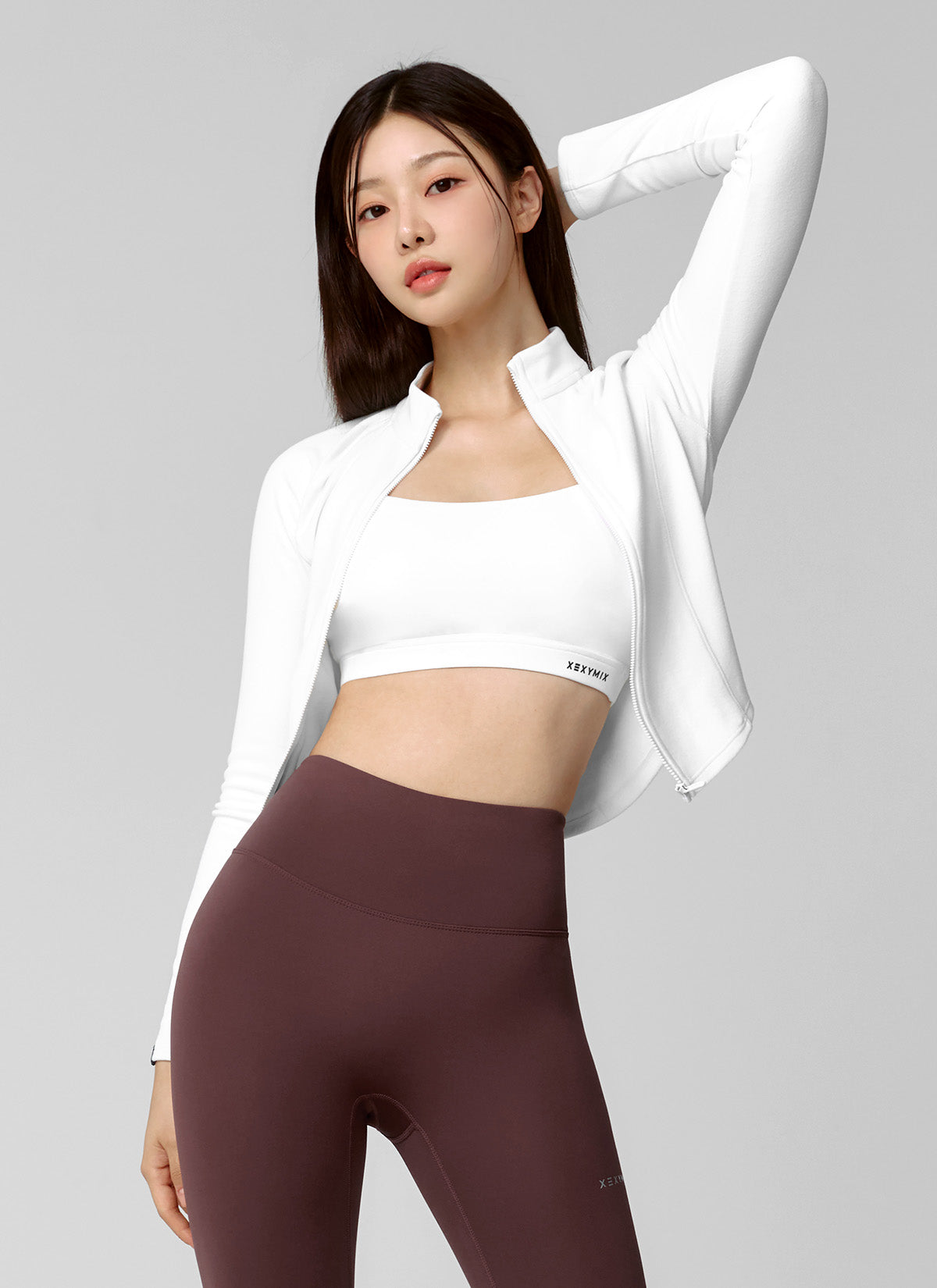 Active Crop Slim Fit Zip Up Jacket for Women - Lightweight Running Hoodie for Gym, Yoga & Outdoor Sports