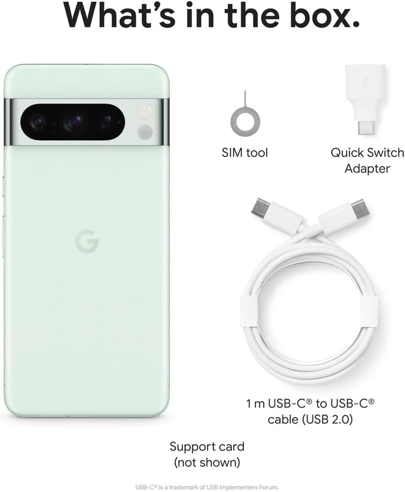 Google Pixel 8 Pro 5G Unlocked Smartphone (128GB, 12GB RAM) 6.7