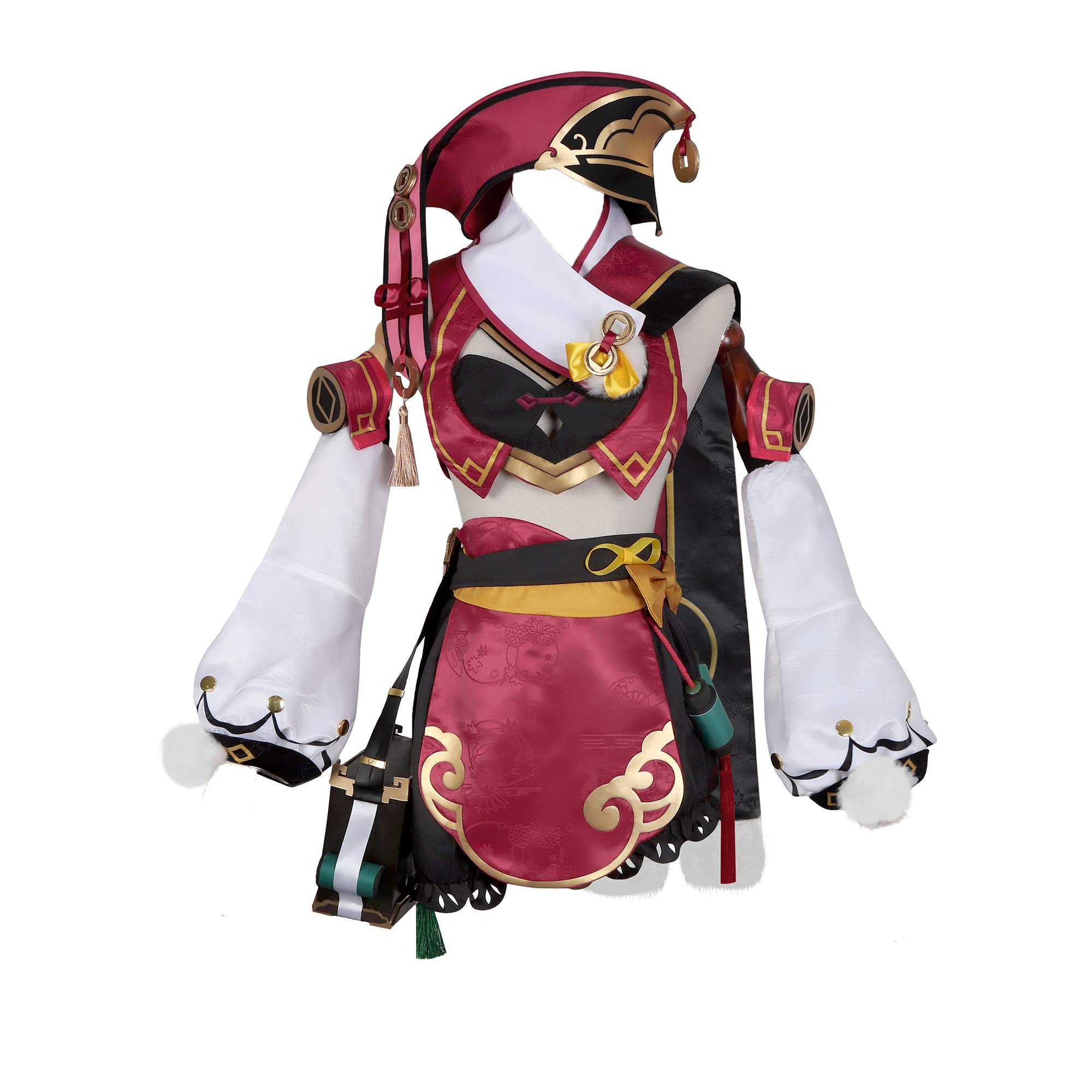 Anime Yanfei Cosplay Costume Full Set with Hat - Genshin Impact Character Outfit for Halloween, Conventions & Cosplay Events
