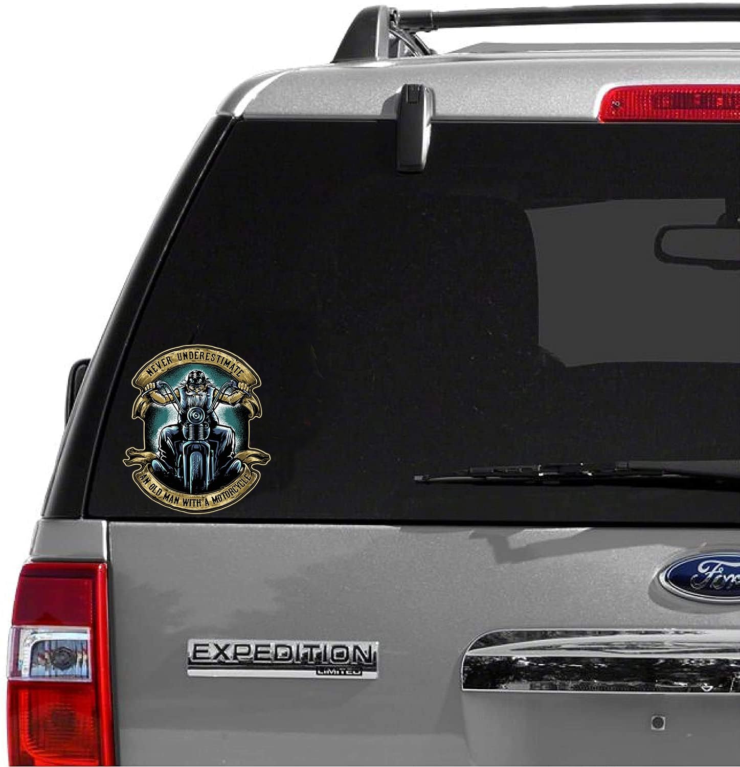 2-Pack Motorcycle Vinyl Sticker - 4 Inches - Durable Decal for Car, Truck, SUV, Van, Window, Bumper, Wall, Laptop, Tablet, Cup & Tumbler - Perfect for Motorcycle Enthusiasts & Smooth Surface Decoration