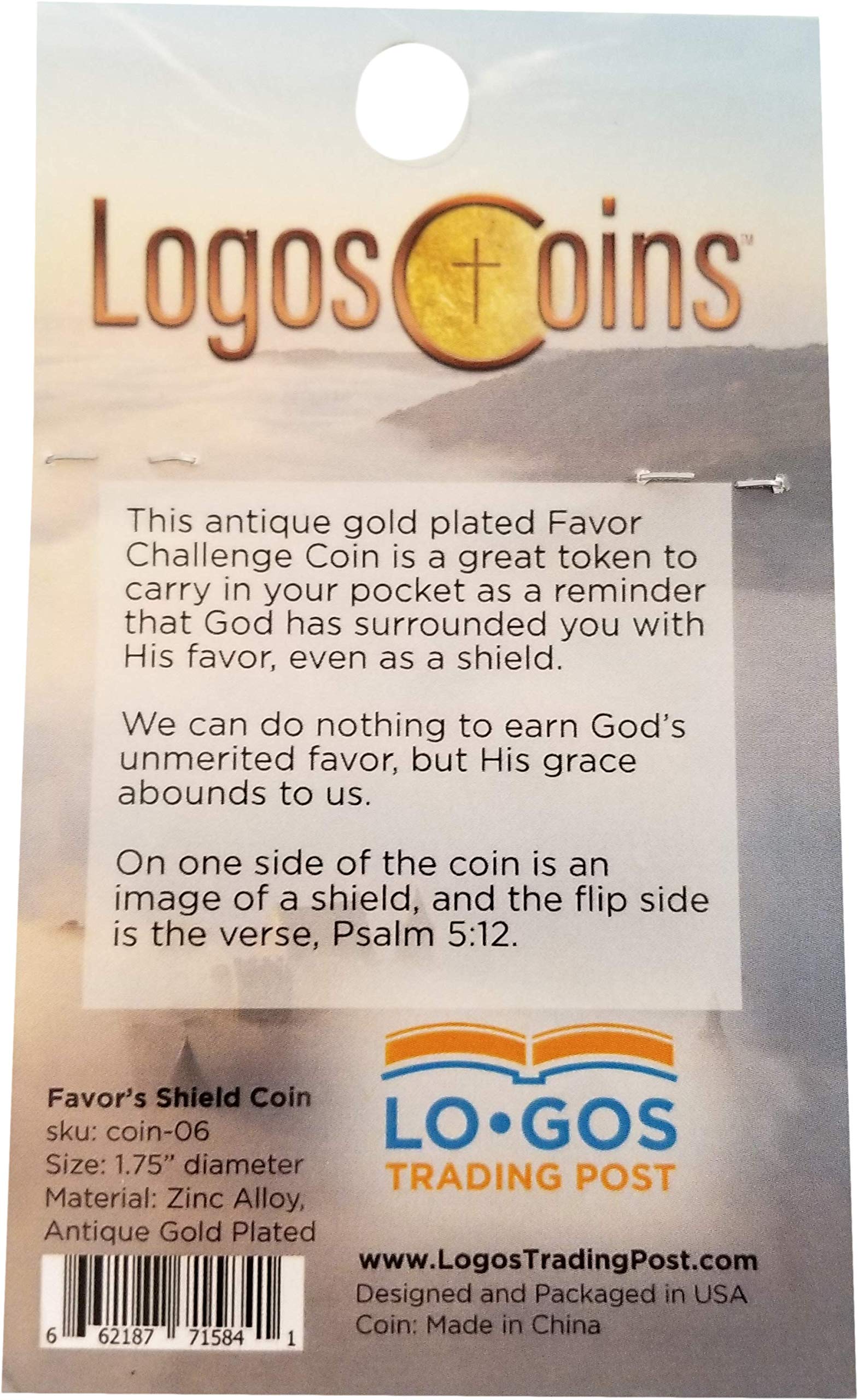 Bulk Pack of 10 Antique Gold Christian Prayer Tokens - Religious Pocket Coins with Psalm 5:12, Inspirational Faith Gifts for Church, Bible Study & Daily Encouragement