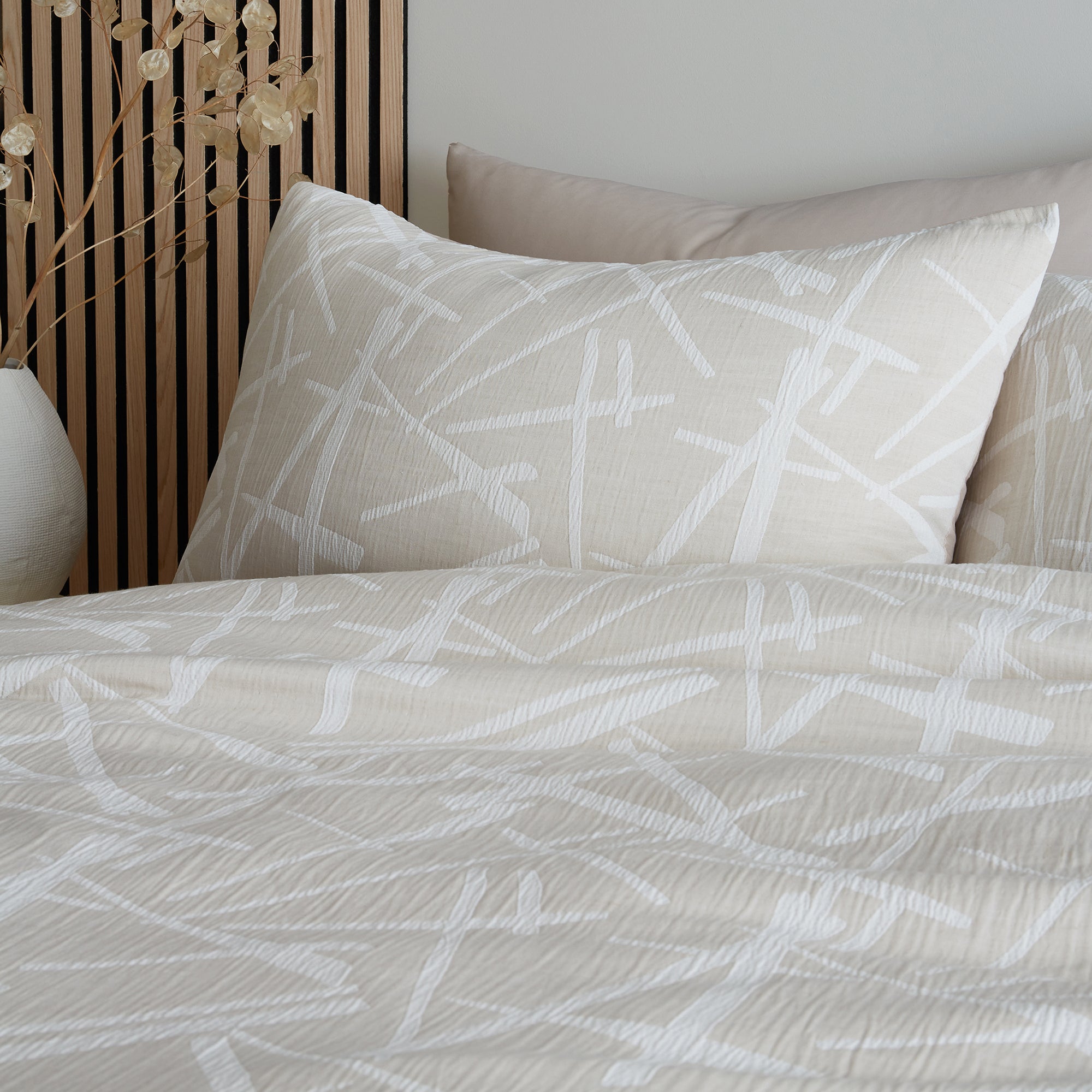 Appletree Loft Otto Duvet Cover Set - 100% Natural Cotton Bedding for Cozy Sleep | Perfect for Master Bedroom, Guest Room & Airbnb