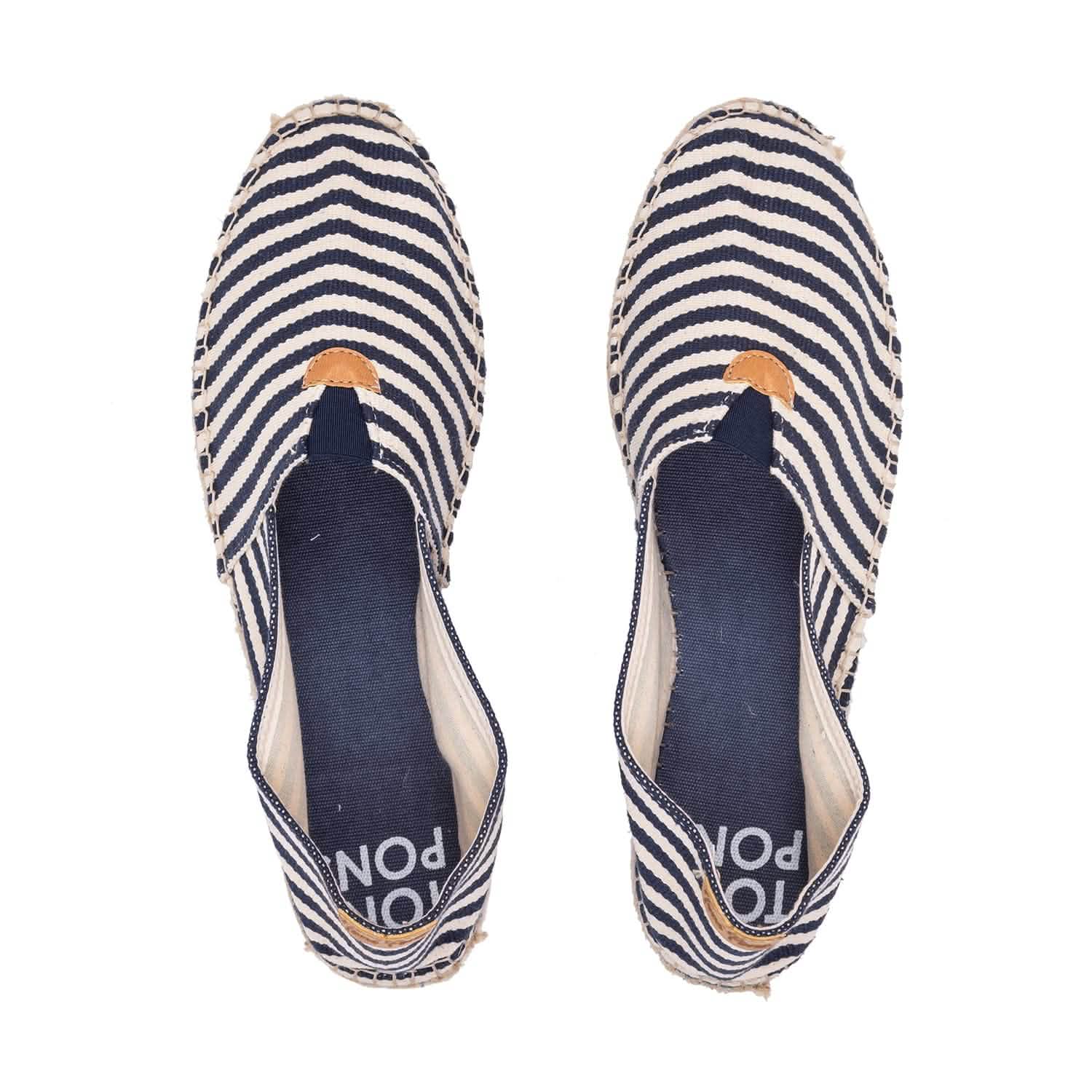 Eco-Friendly Striped Vegan Espadrilles - Unisex Cotton Blend Comfort Shoes for Beach, Summer & Casual Wear | Blanes DD