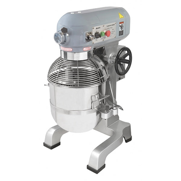 Adcraft BDPM 30 Black Diamond Planetary Mixer - 30 Quart Commercial Dough Mixer for Bakeries, Pizza Restaurants & Catering Businesses | Heavy Duty Stainless Steel Bowl | Perfect for Bread, Cookie & Pastry Dough Mixing
