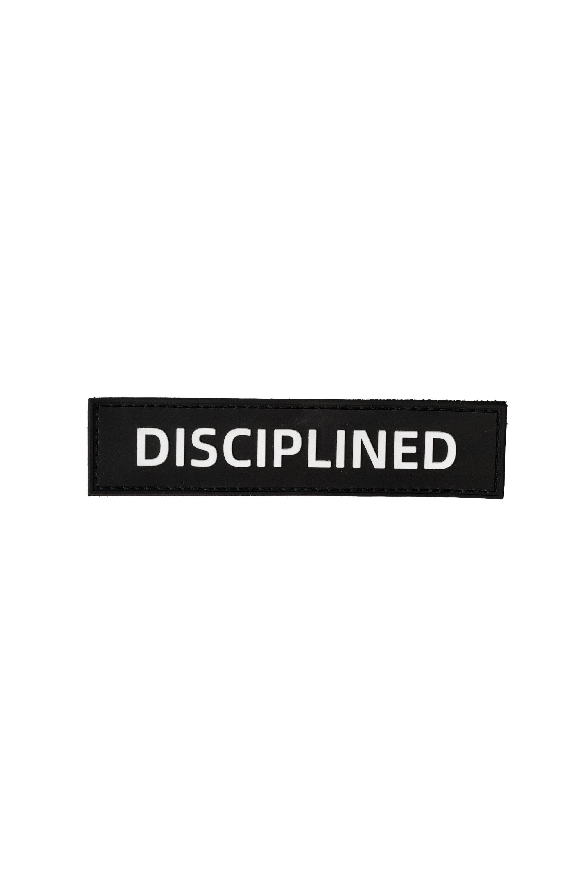 Disciplined Motivational Patch - Inspirational Embroidered Badge for Jackets, Hats & Bags - Perfect for Workouts, Sports & Daily Motivation